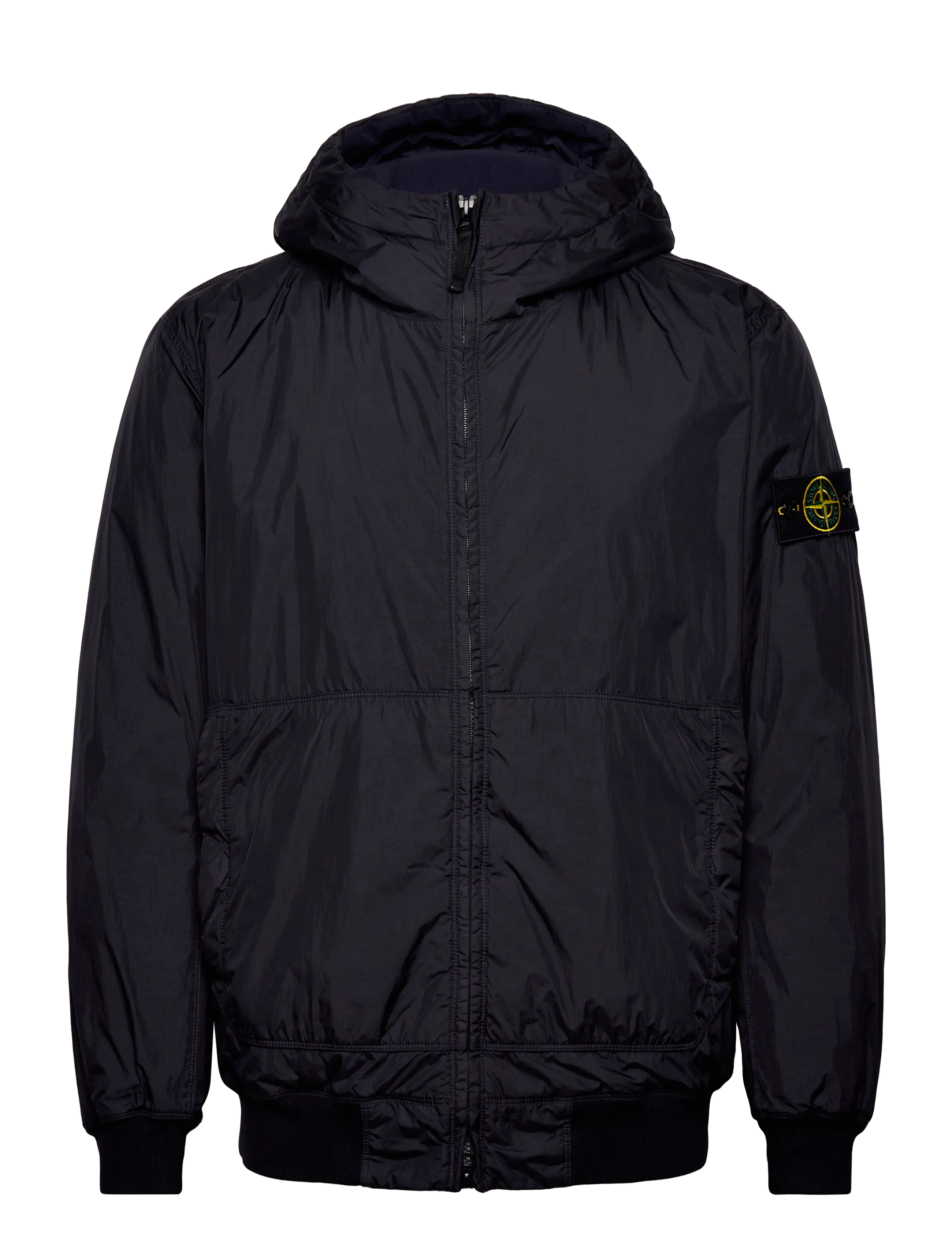 Stone Island Crinkle Reps NY hooded Jacket - Jackets - BLUE / navy