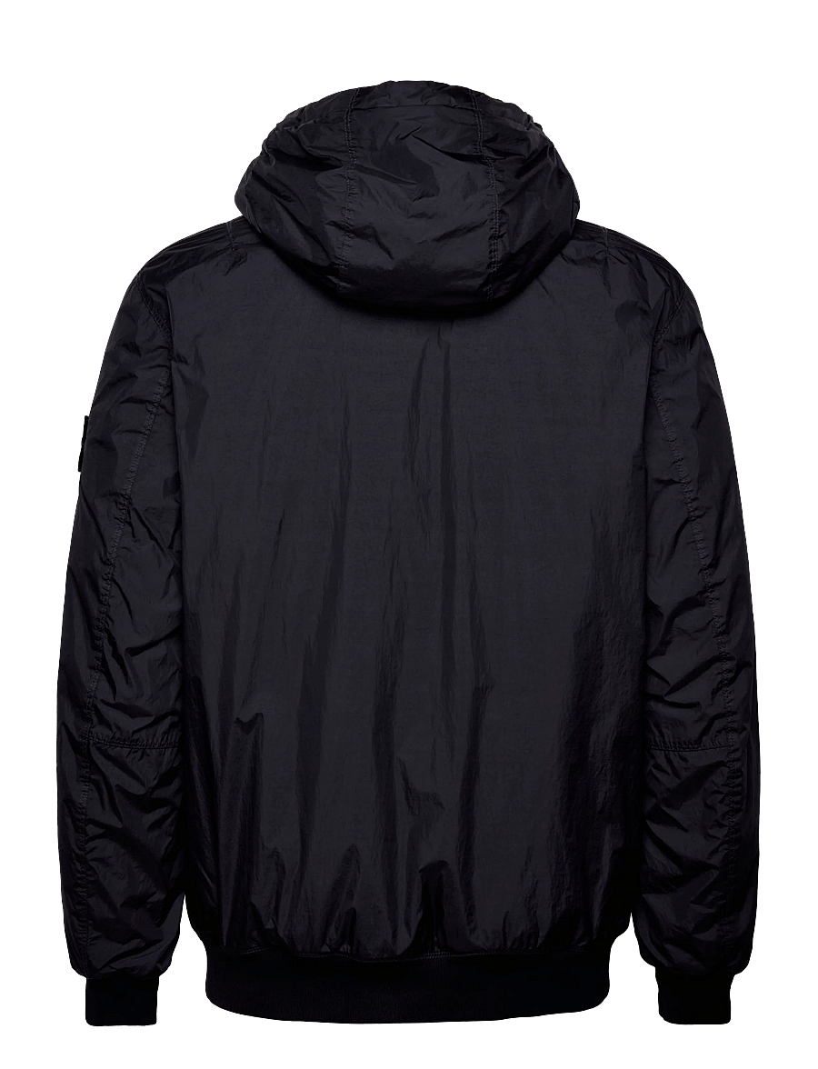 Stone Island - Crinkle Reps NY hooded Jacket - fall jackets - blue - 1