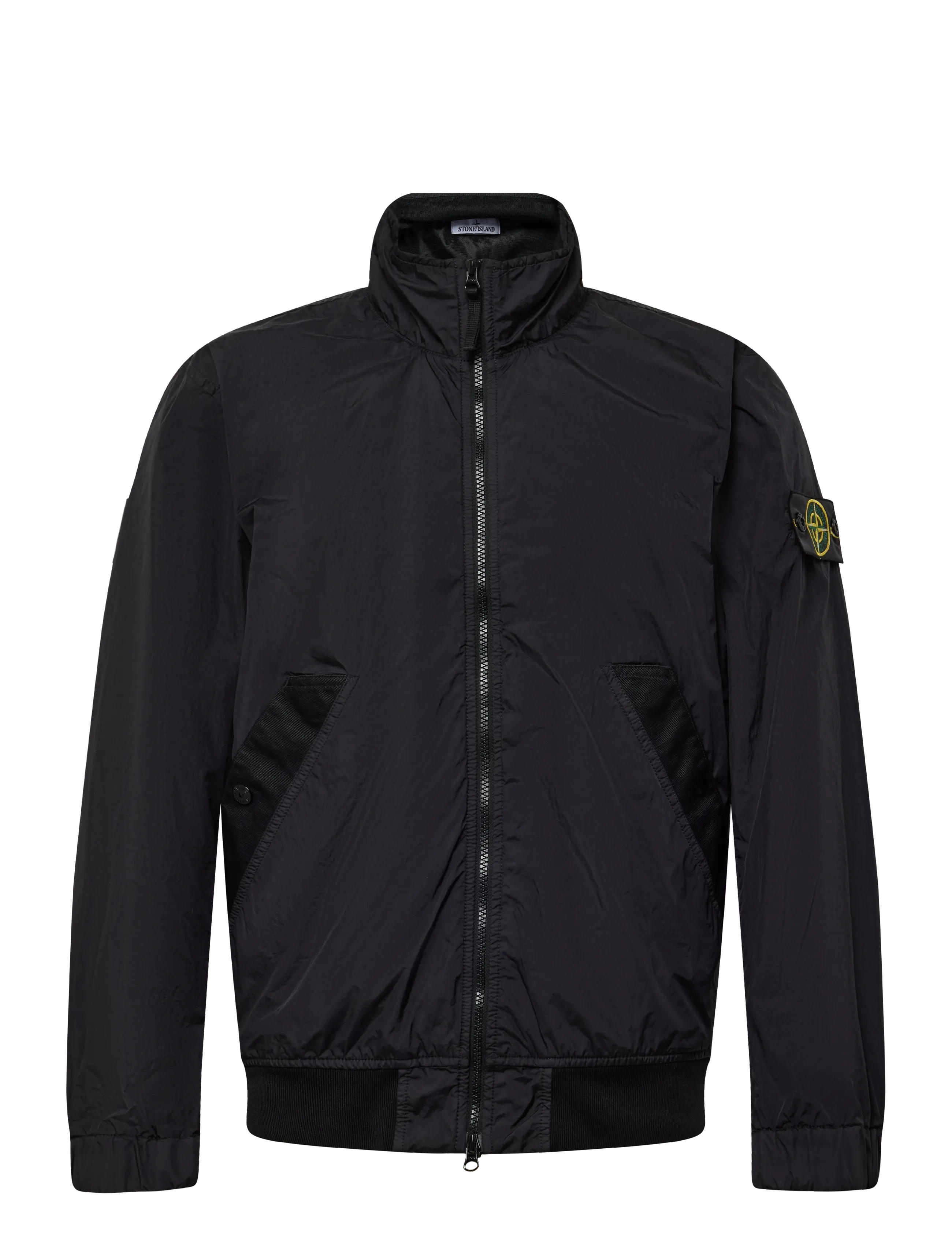 Stone Island Crinkle Reps NY hooded Jacket - Designers - BLACK / black