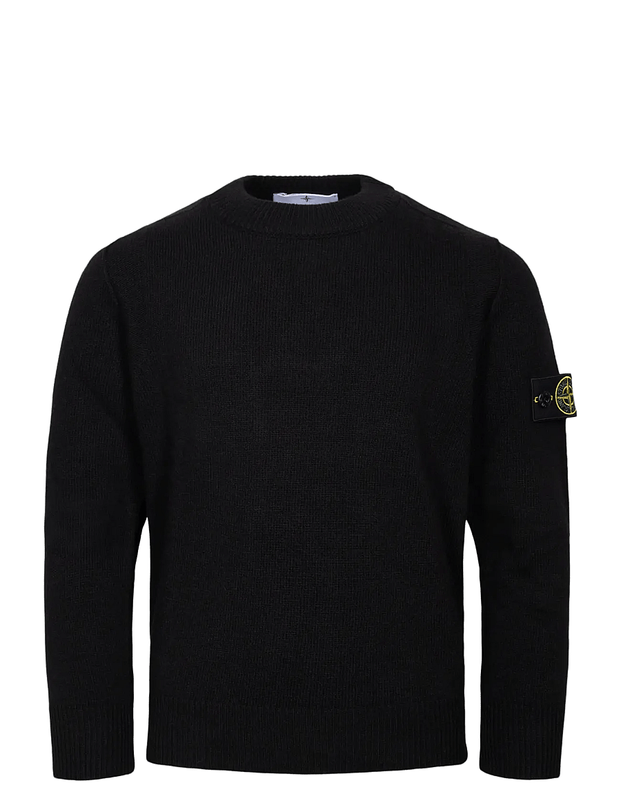 Stone Island - Kids Junior Compass Patch Sweater - pullover - black - 0