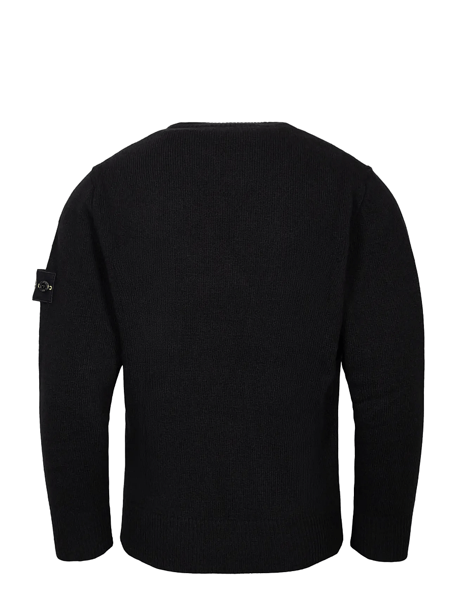 Stone Island - Kids Junior Compass Patch Sweater - pullover - black - 1