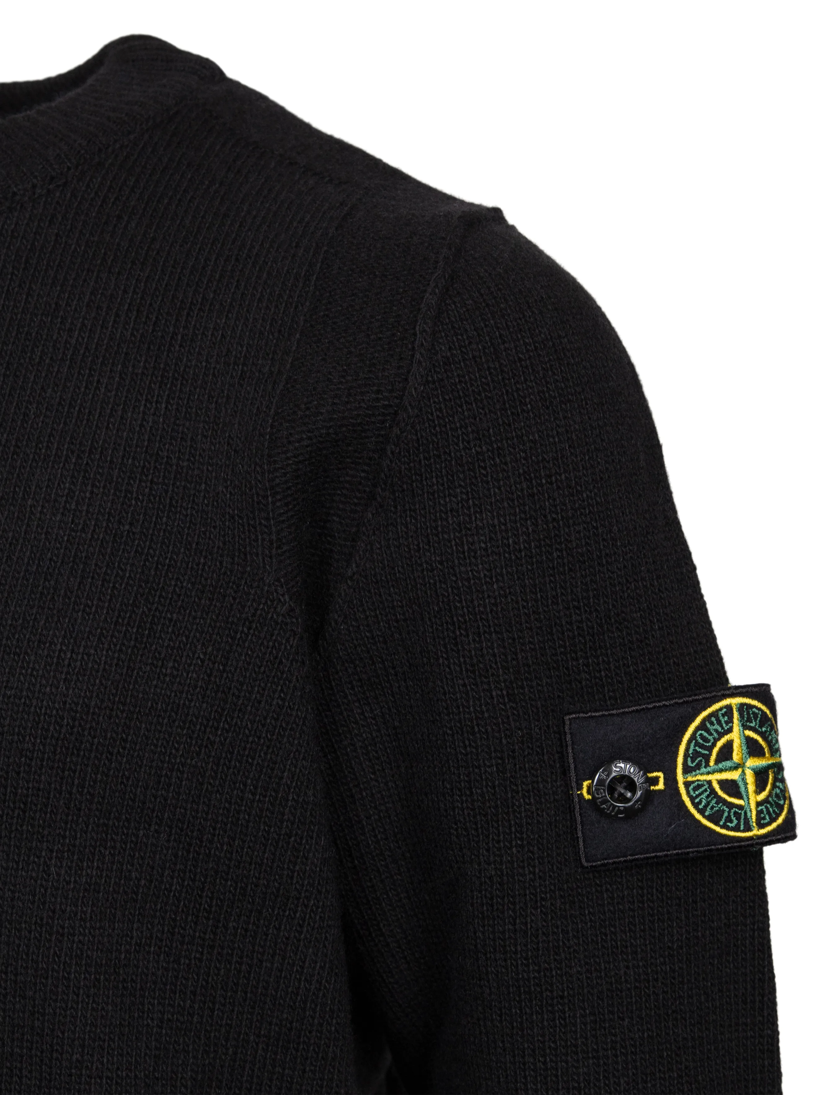 Stone Island - Kids Junior Compass Patch Sweater - pullover - black - 2