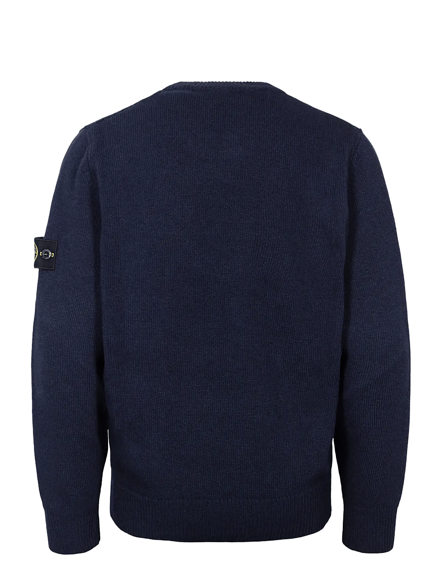 Stone Island - Kids Junior Compass Patch Sweater - trøjer - blue - 1