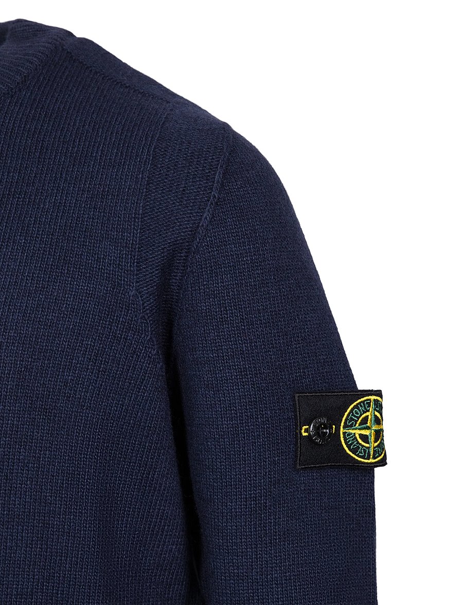 Stone Island - Kids Junior Compass Patch Sweater - trøjer - blue - 2