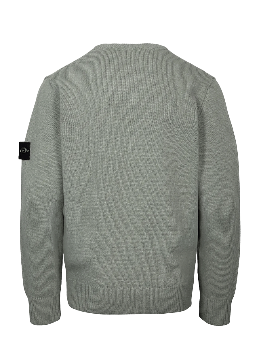 Stone Island - Kids Junior Compass Patch Sweater - pullover - grey - 1