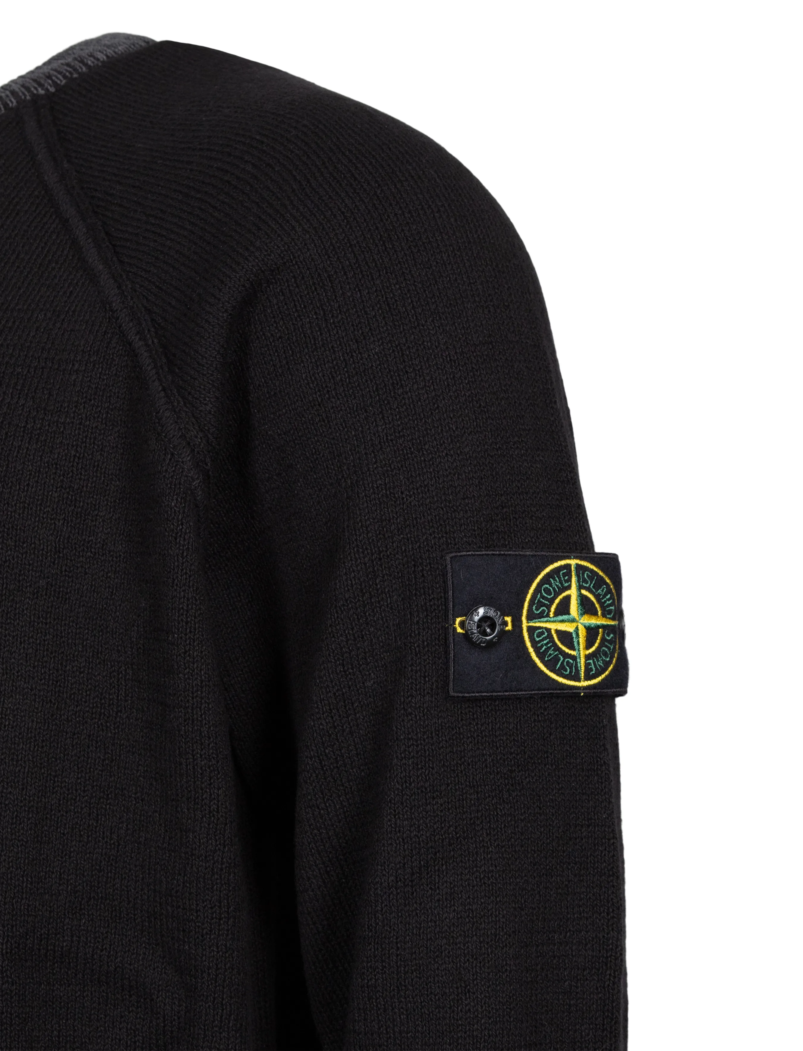 Stone Island - Crewneck Sweater In Raw Hand Organic Cotton - rundhals - black - 2