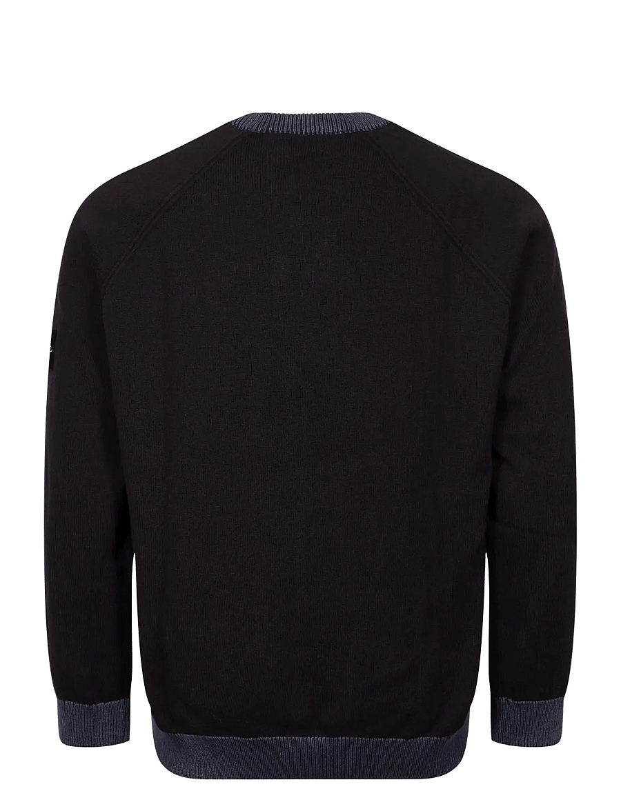 Stone Island - Crewneck Sweater In Raw Hand Organic Cotton - rundhals - blue - 1
