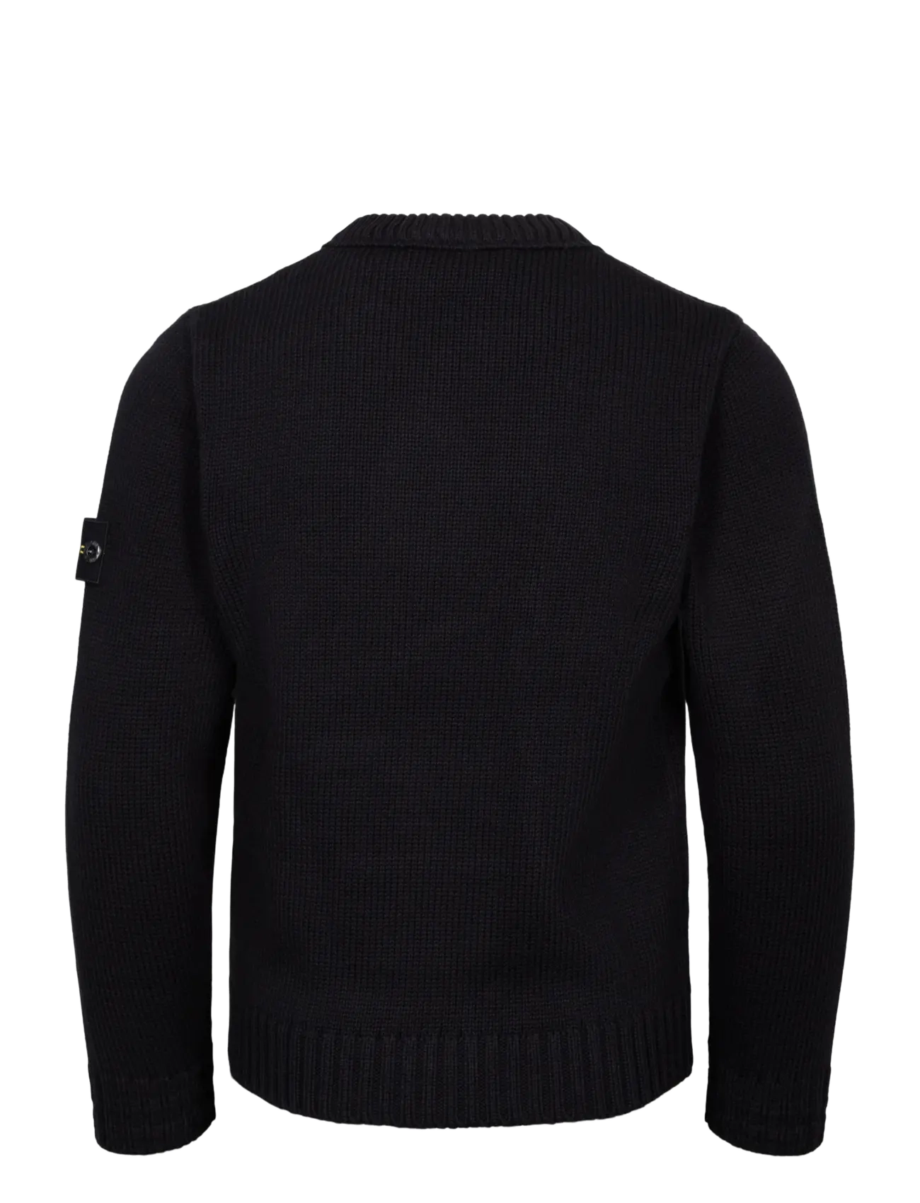 Stone Island - Kids Junior Logo Patch Knit Jumper - jumpers - black - 1