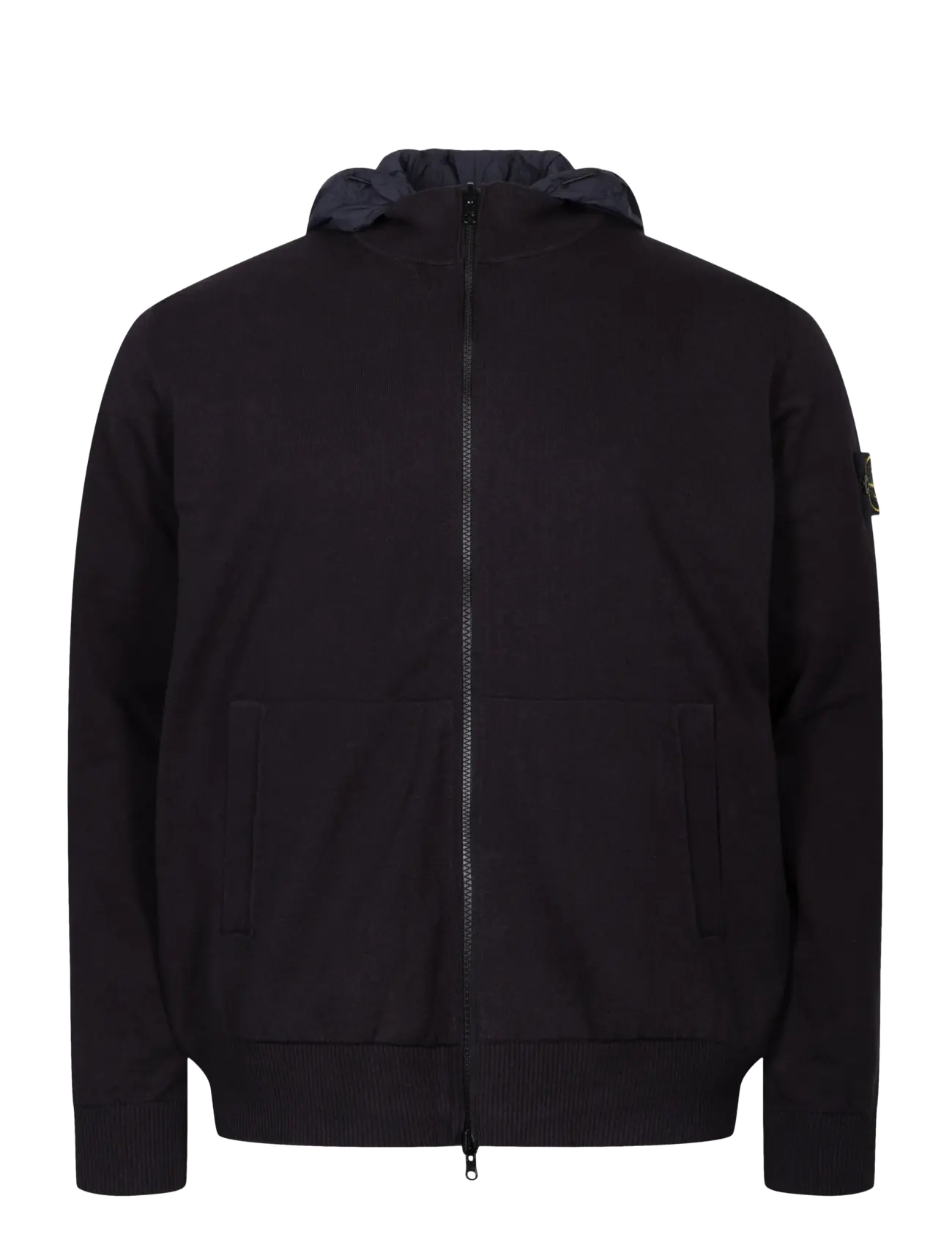 Stone Island Zip-up Hooded Jacket - Stone Island - BLUE / navy