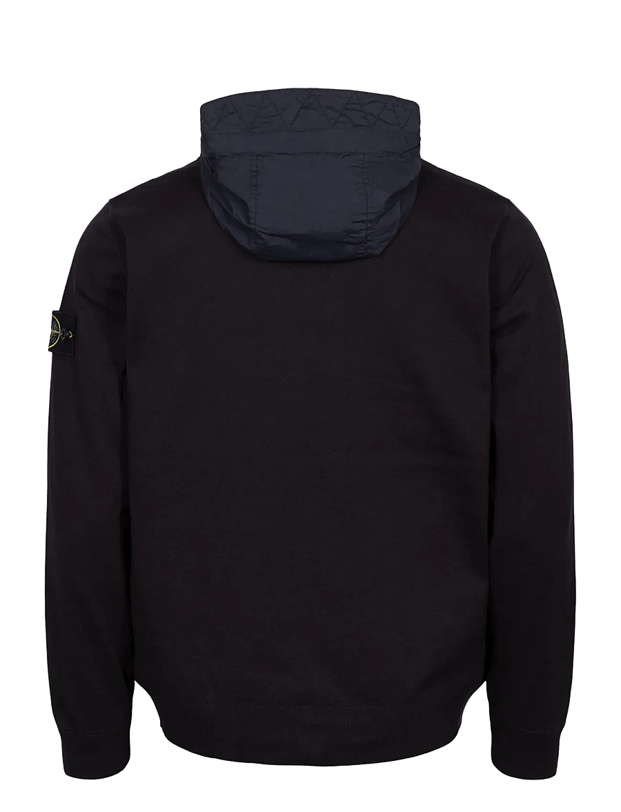 Stone Island - Zip-up Hooded Jacket - frühlingsjacken - blue - 1