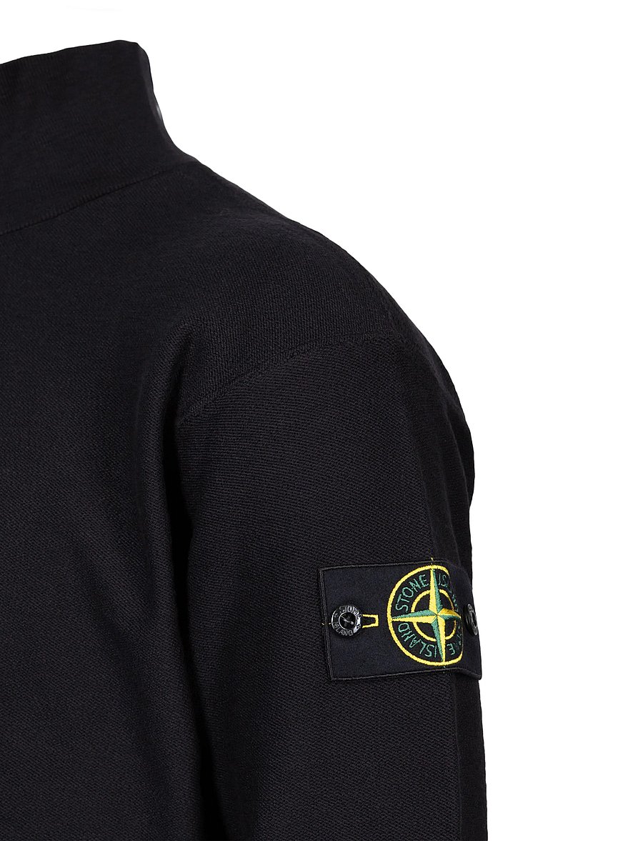 Stone Island - Half Zip Sweatshirt - pullover mit halbem reißverschluss - black - 2