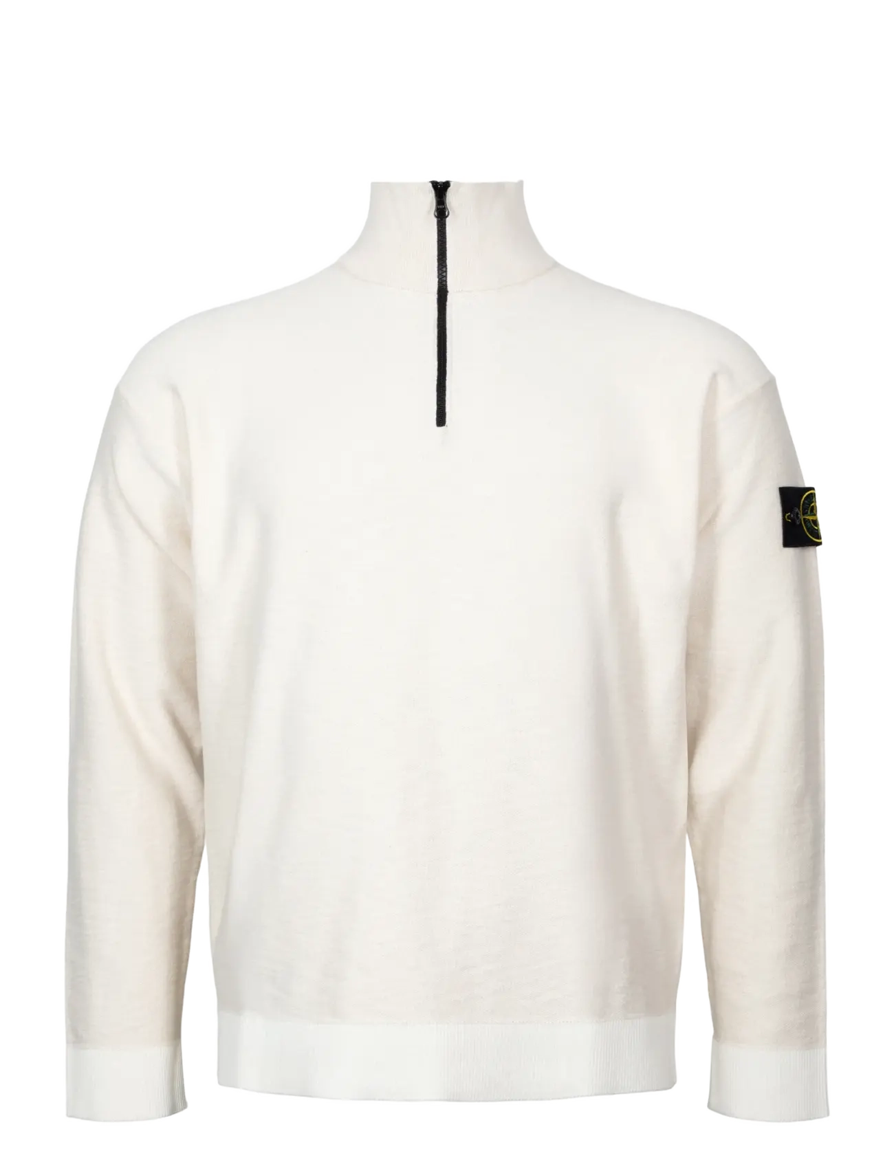 Stone Island Half Zip Sweatshirt - Stone Island - CREME / cream