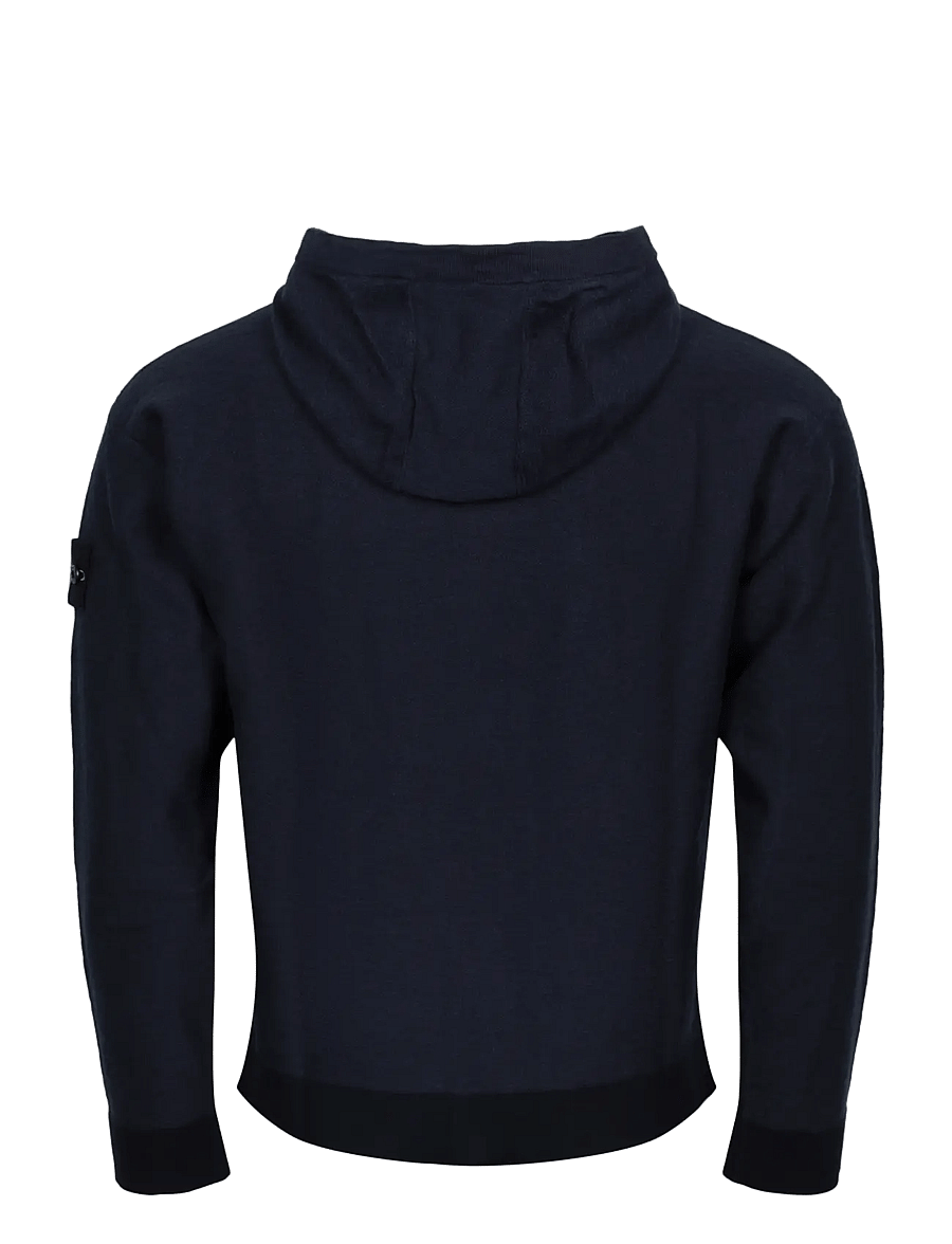 Stone Island - Zip Up Hooded Sweatshirt - kapuzenpullover - blue - 1