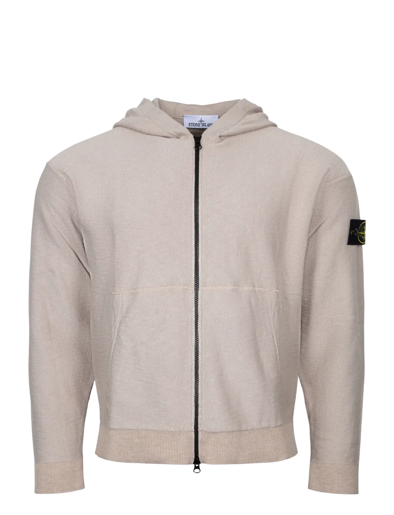 Stone Island Zip Up Hooded Sweatshirt - Stone Island - GREY / grey