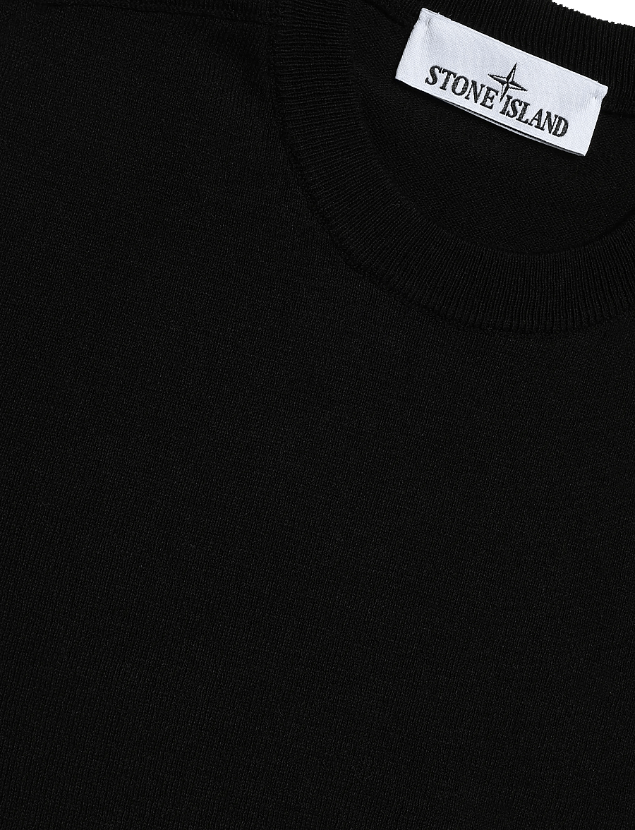 Stone Island - Soft Organic Cotton Sweater - rundhals - black - 2