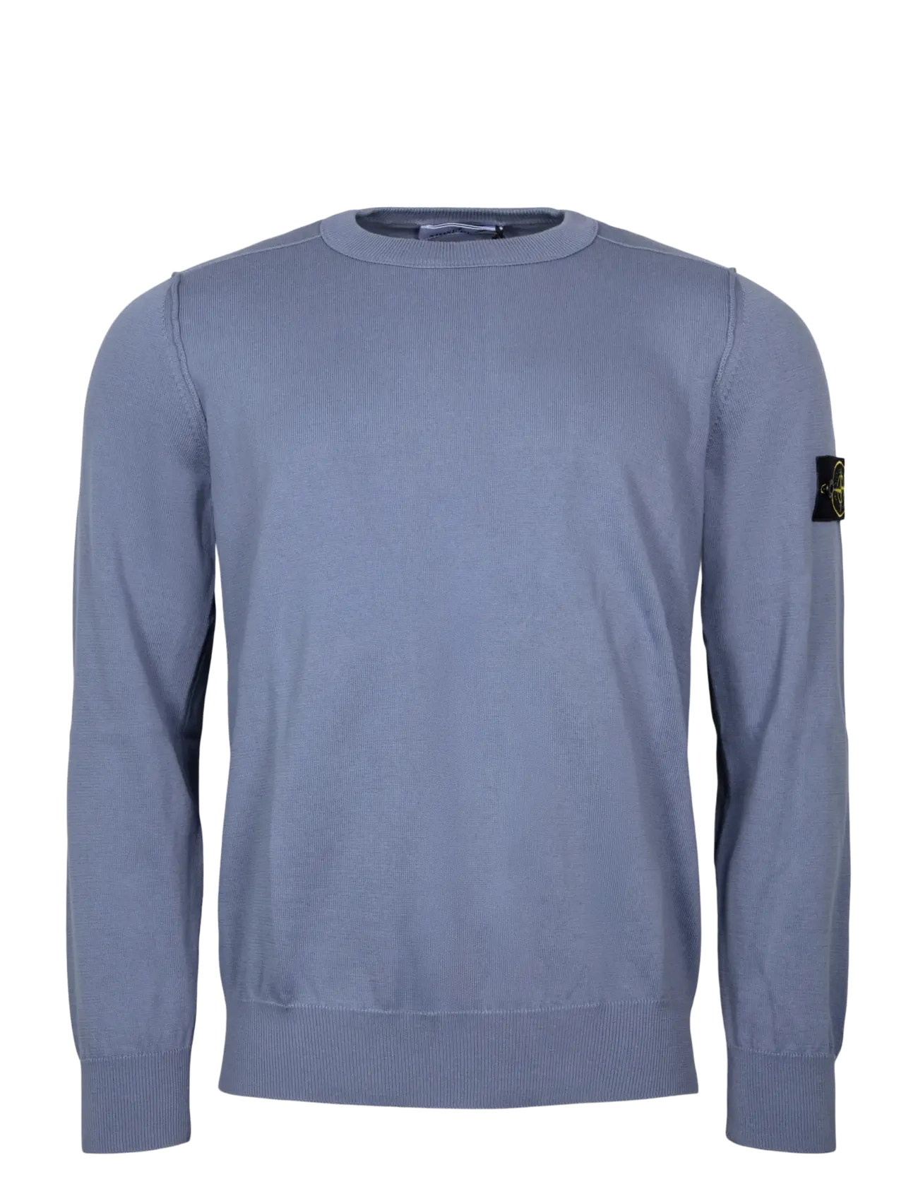 Stone Island Knit Crewneck Sweater, XL, Blue, Strik > Runde Halse, Herre