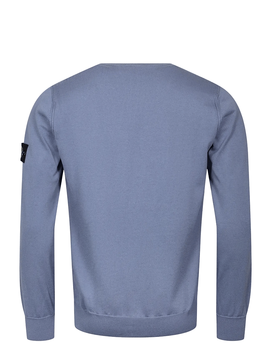 Stone Island - Knit Crewneck Sweater - rundhals - blue - 1