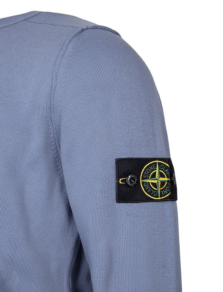 Stone Island - Knit Crewneck Sweater - rundhals - blue - 2