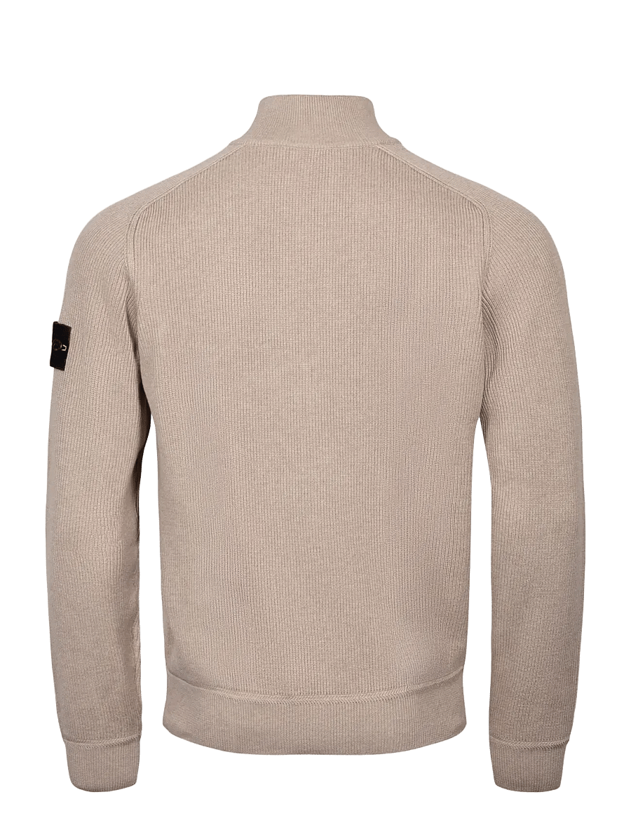 Stone Island - Roundneck Pullover - half zip jumpers - brown - 1