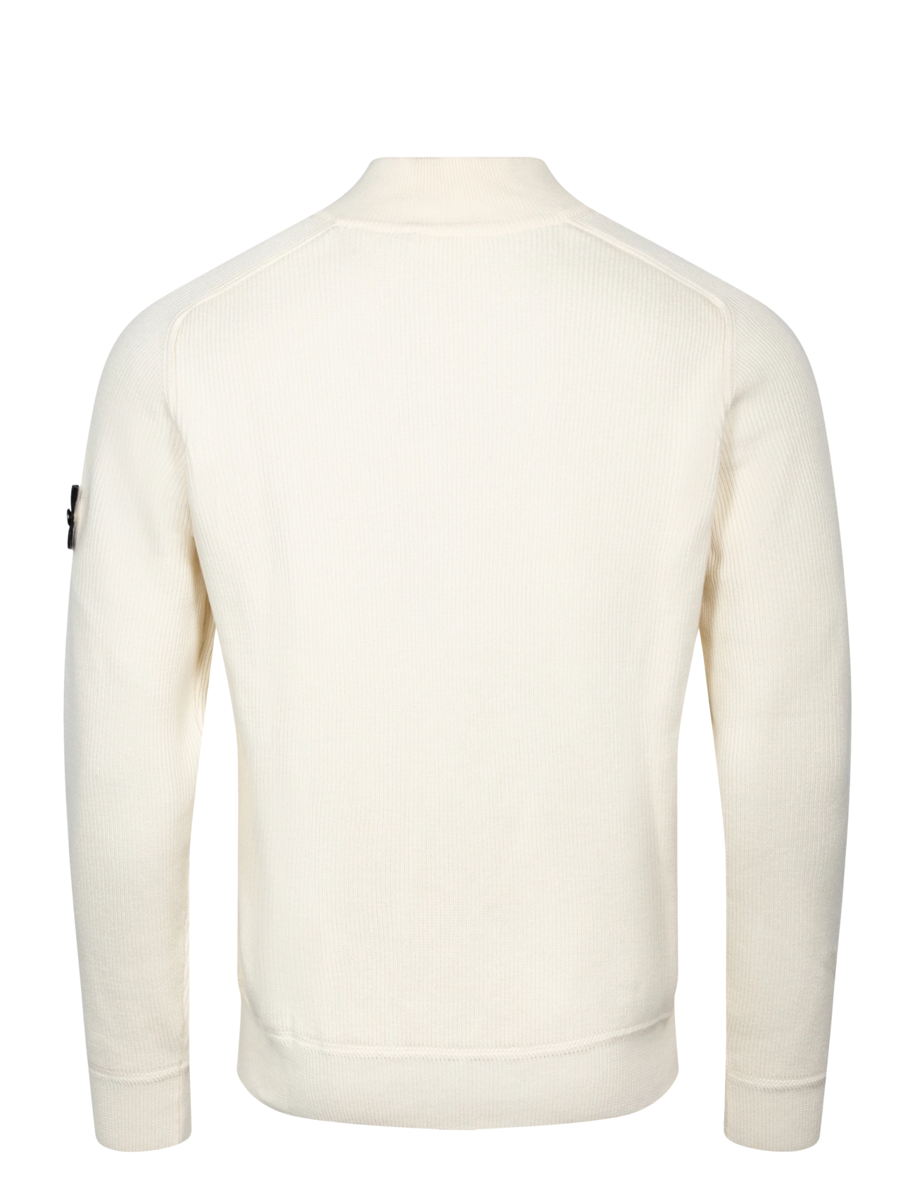 Stone Island - Roundneck Pullover - halfzip strik - ivory - 1