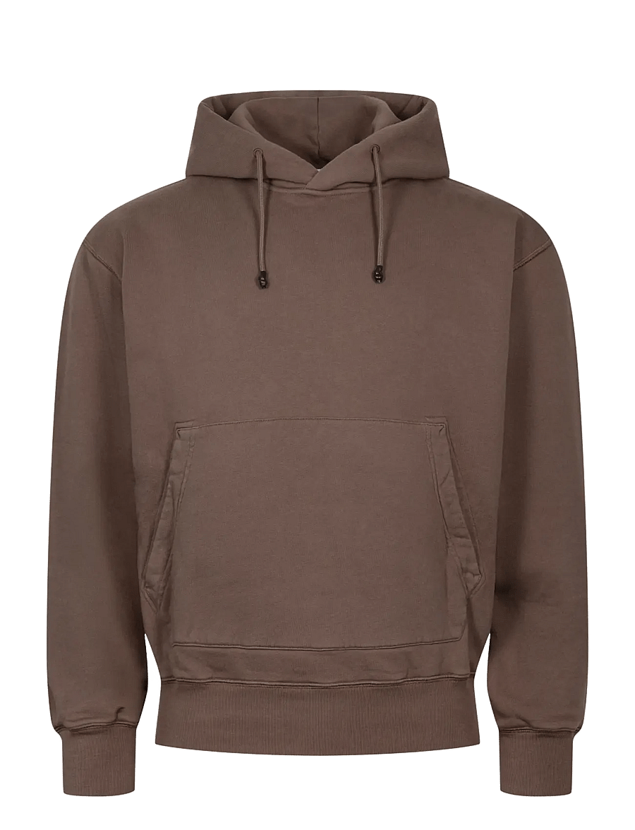 Stone Island - Organic Cotton Fleece Hoodie - kapuzenpullover - brown - 0