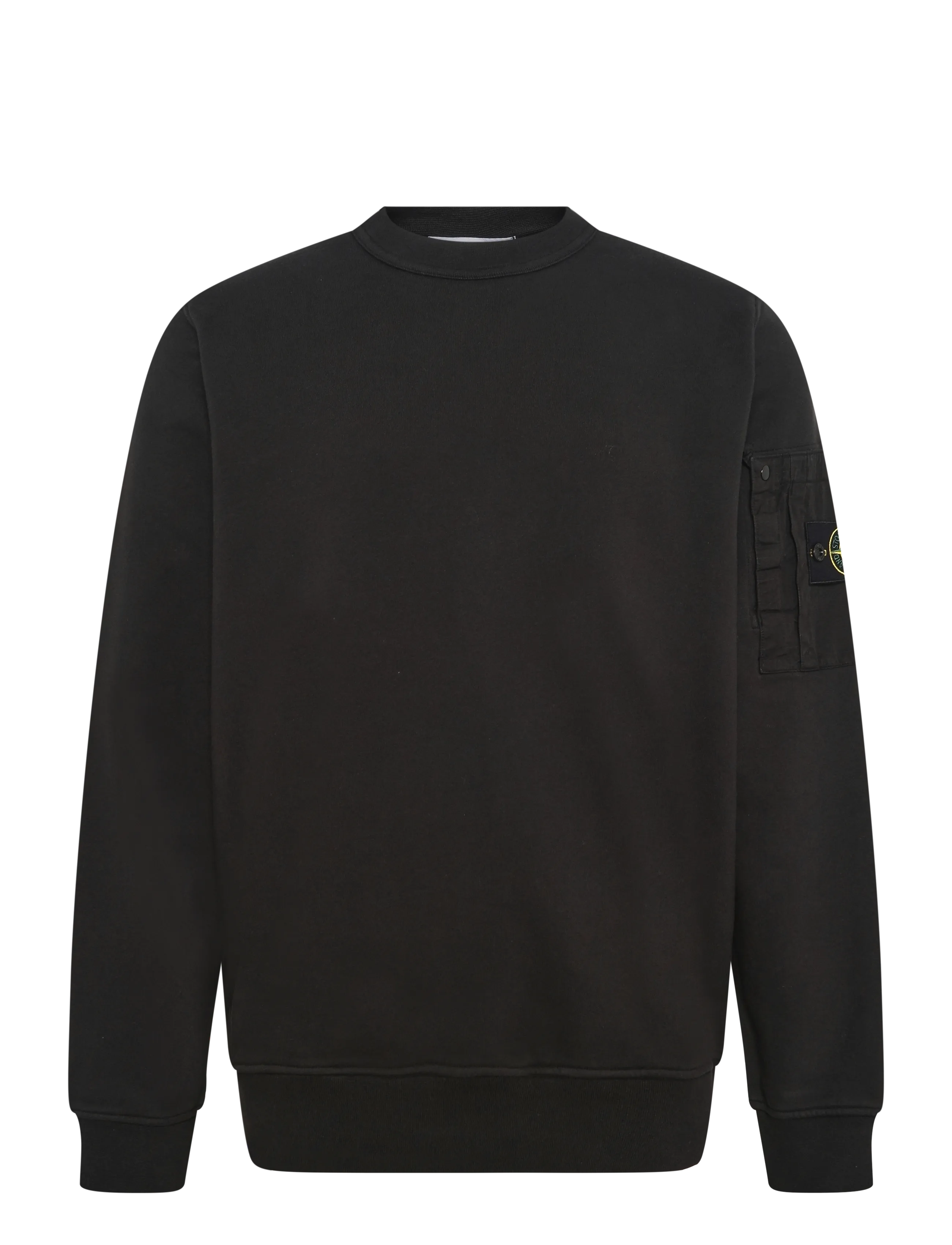 Stone Island Men's Crewneck Sweatshirt - Sweatshirts - BLACK / black