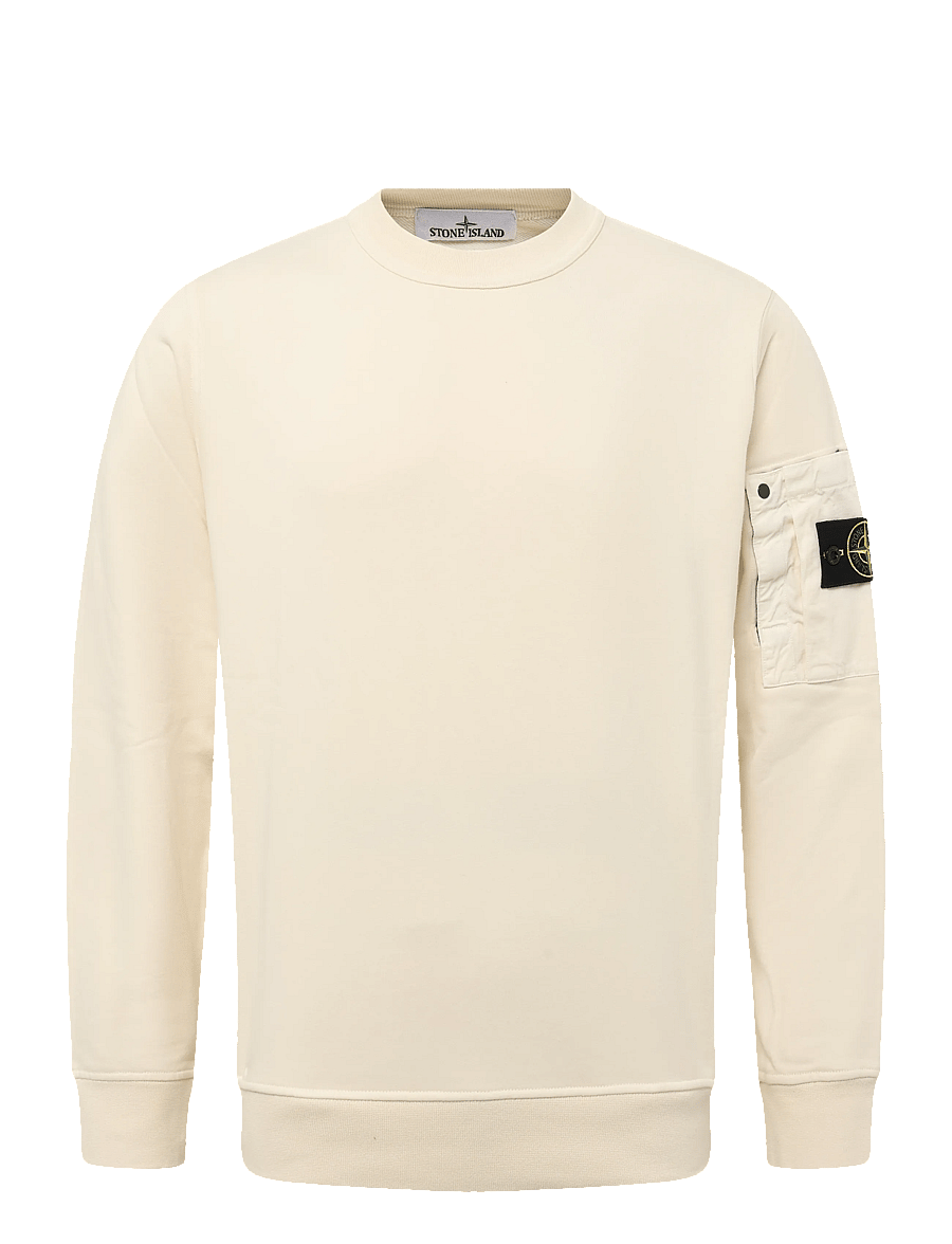 Stone Island - Men's Crewneck Sweatshirt - sweatshirts - creme - 0