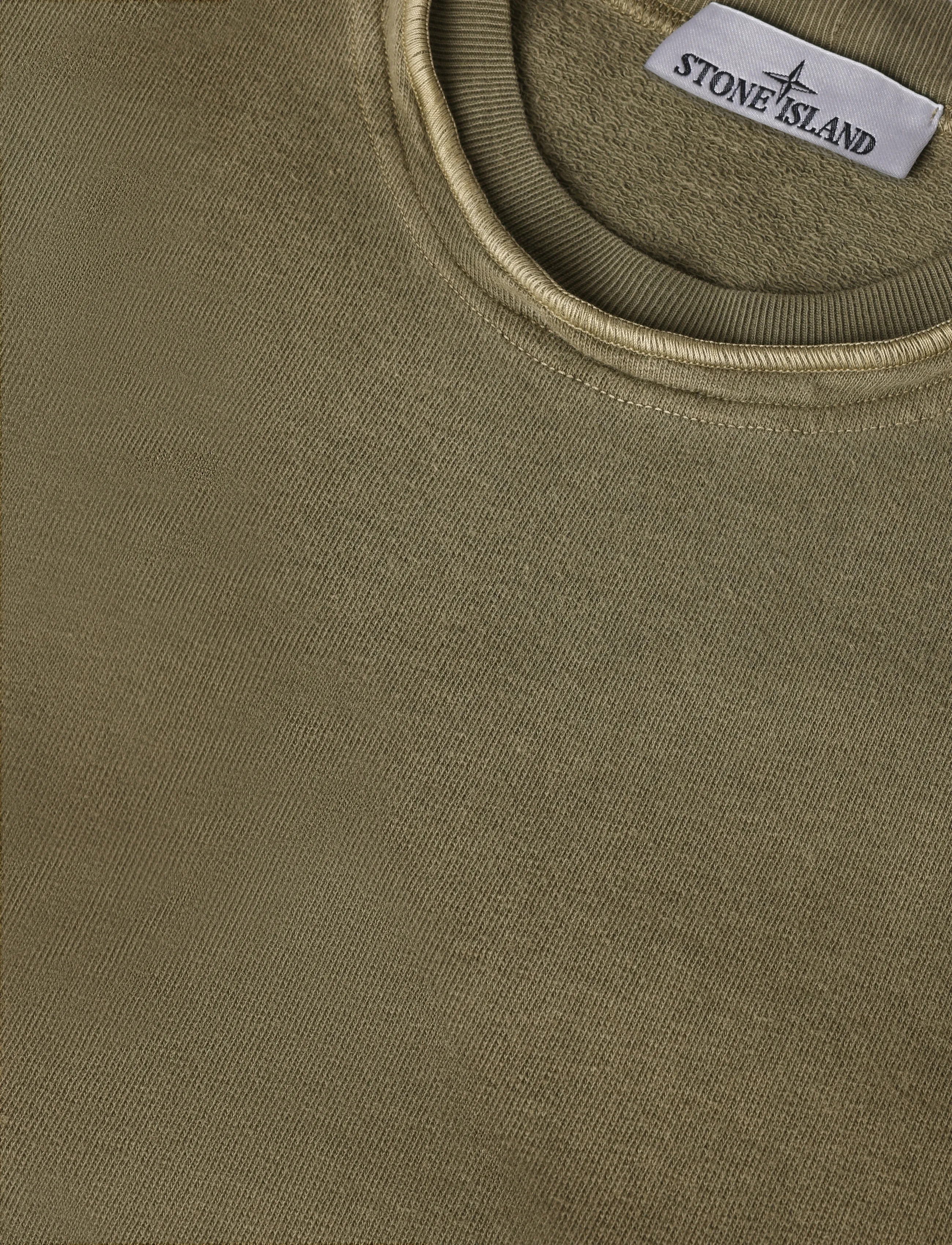 Stone Island - Logo patch crewneck sweatshirt - dressipluusid - green - 2