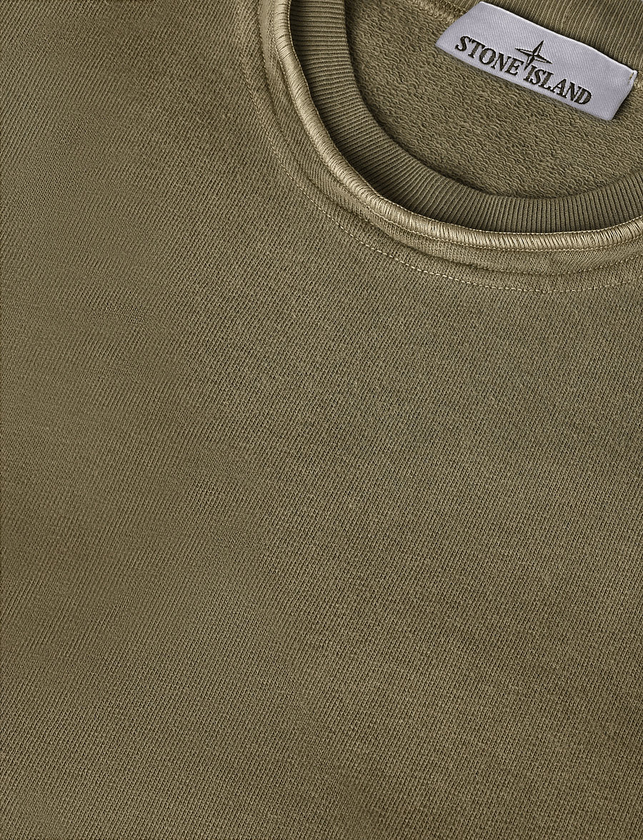 Stone Island - Logo patch crewneck sweatshirt - dressipluusid - green - 2