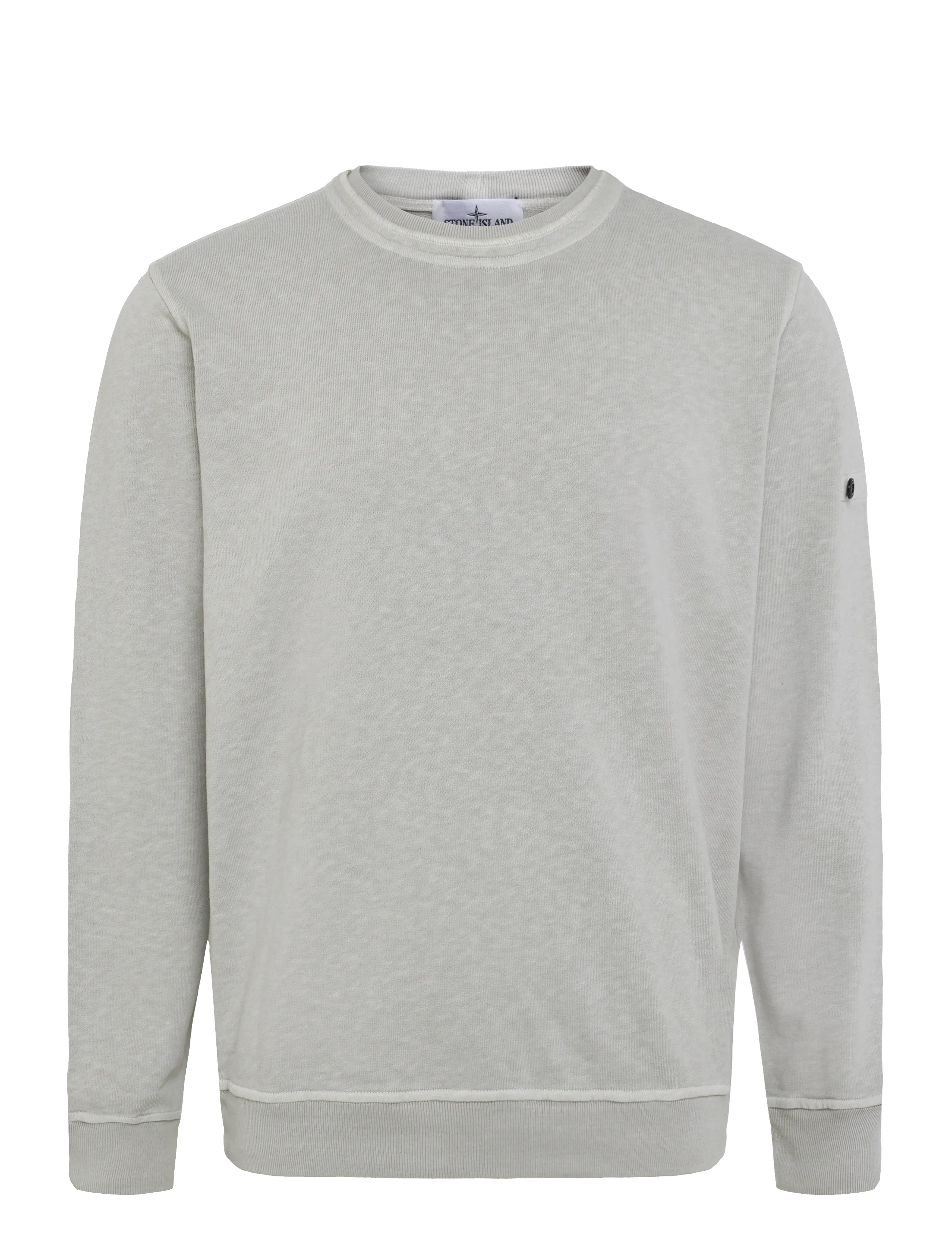 Stone Island Logo patch crewneck sweatshirt - Streetstyle - GREY / grey