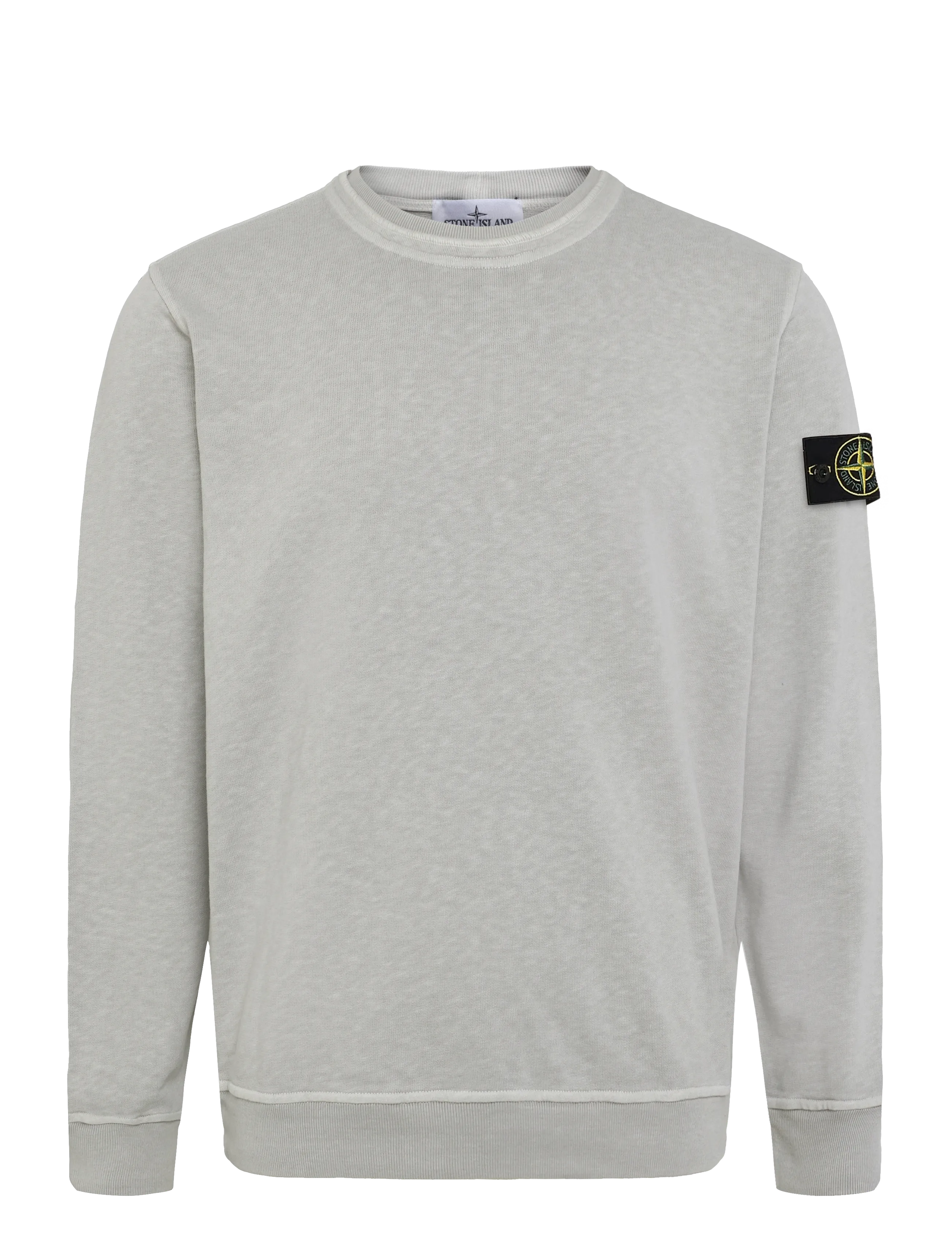 Stone Island Logo patch crewneck sweatshirt - Kleidung - GREY / grey
