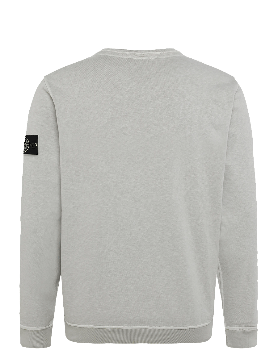 Stone Island - Logo patch crewneck sweatshirt - sweatshirts - grey - 1