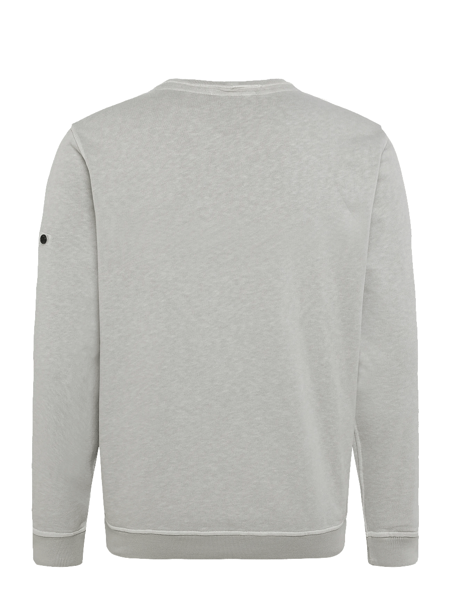 Stone Island - Logo patch crewneck sweatshirt - sweatshirts - grey - 1