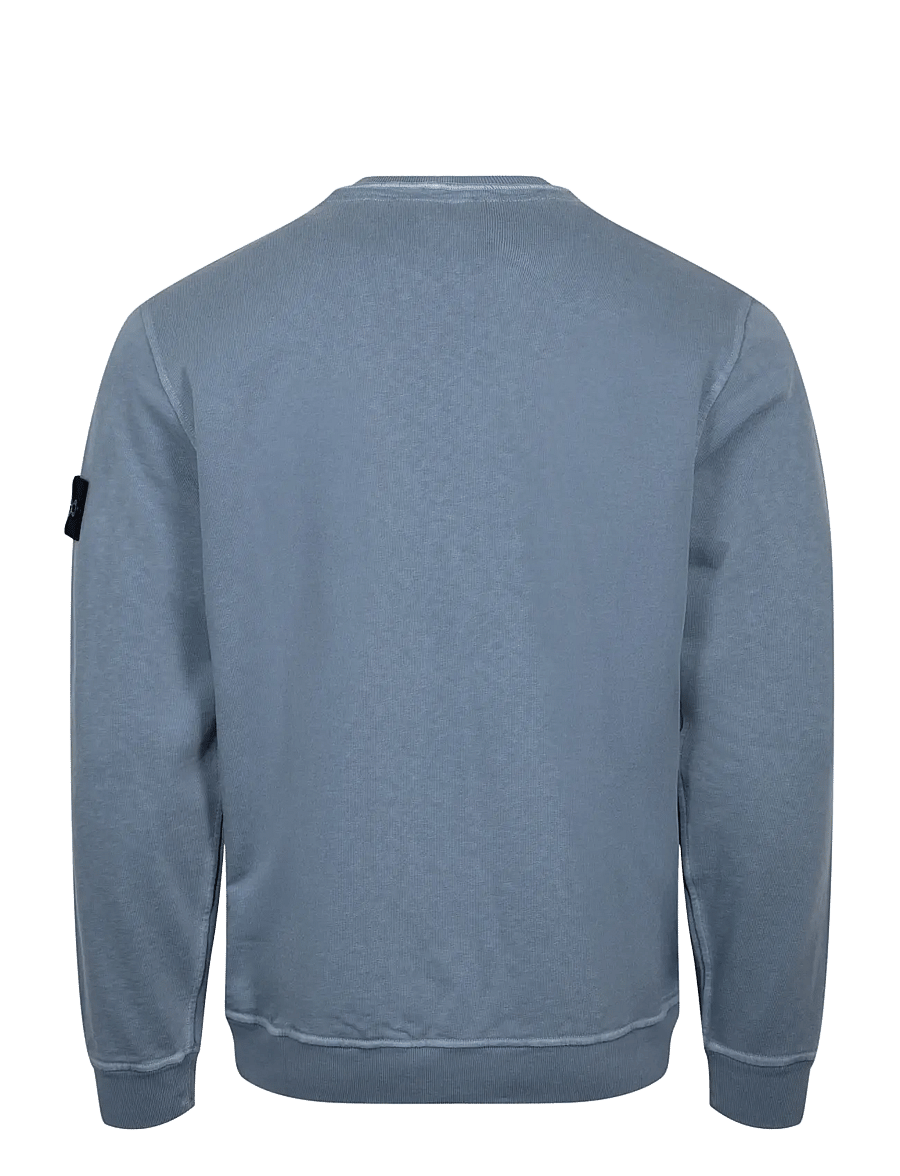 Stone Island - Regular-fit crewneck sweatshirt - sweatshirts - blue - 1