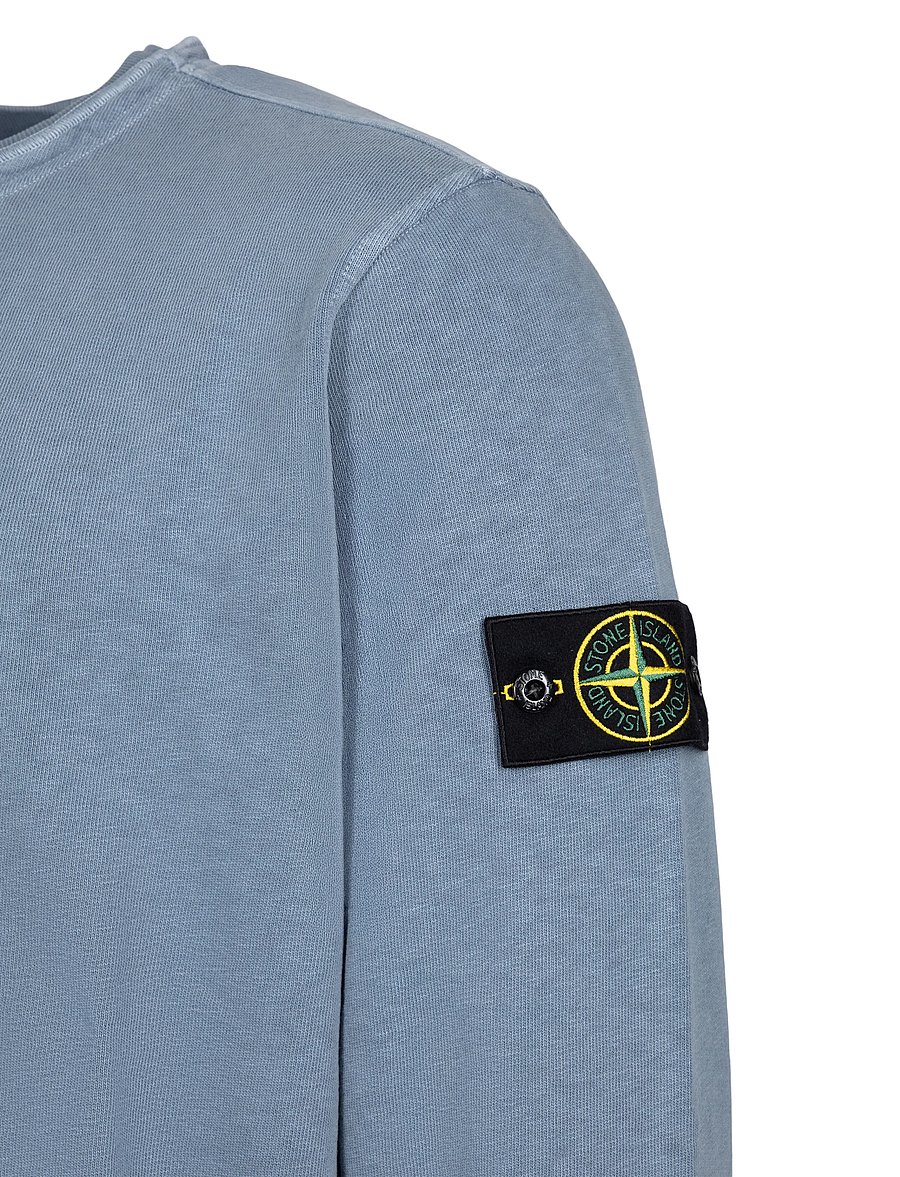 Stone Island - Regular-fit crewneck sweatshirt - sweatshirts - blue - 2