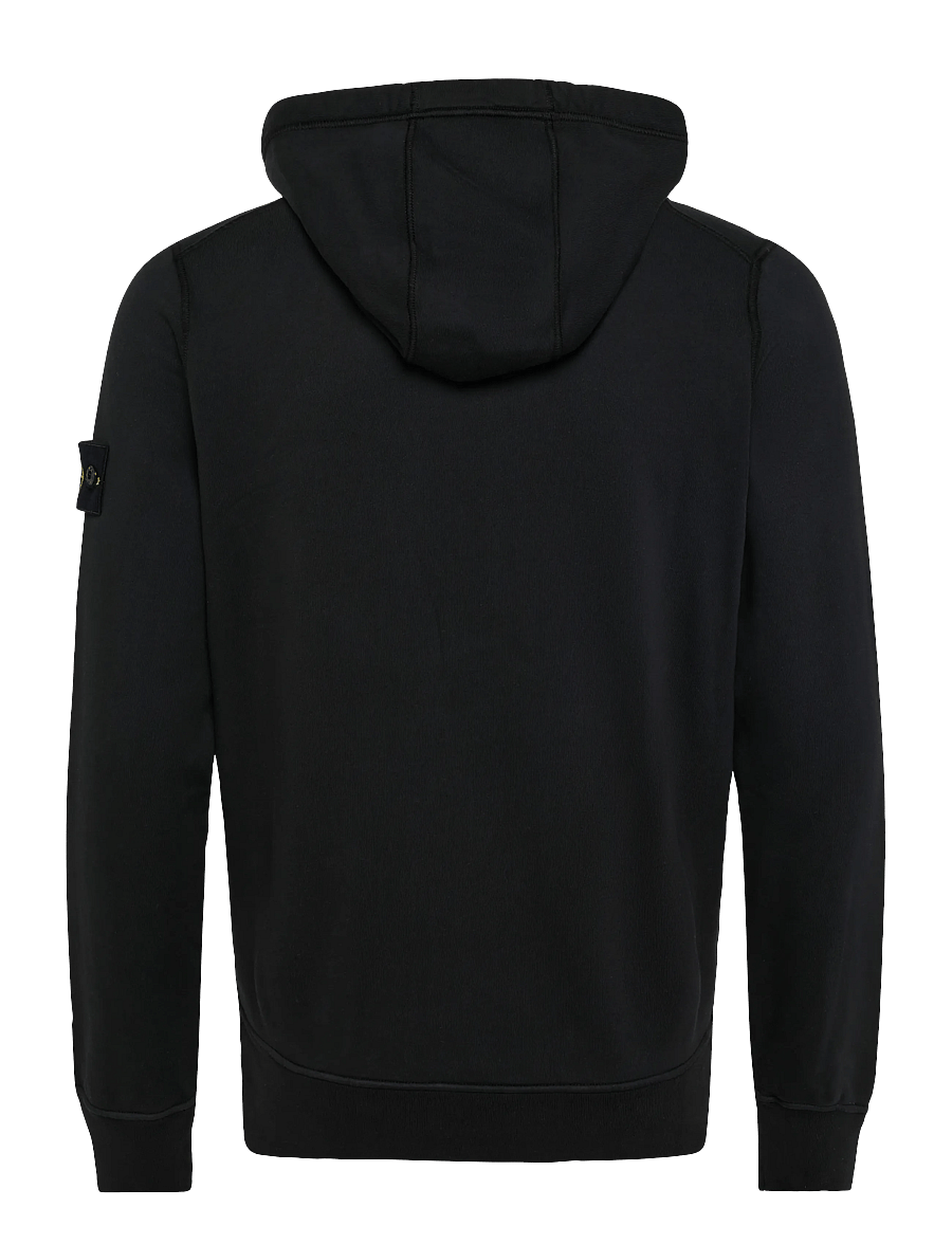 Stone Island - Organic Cotton Fleece Hoodie - fleecetrøjer - black - 1