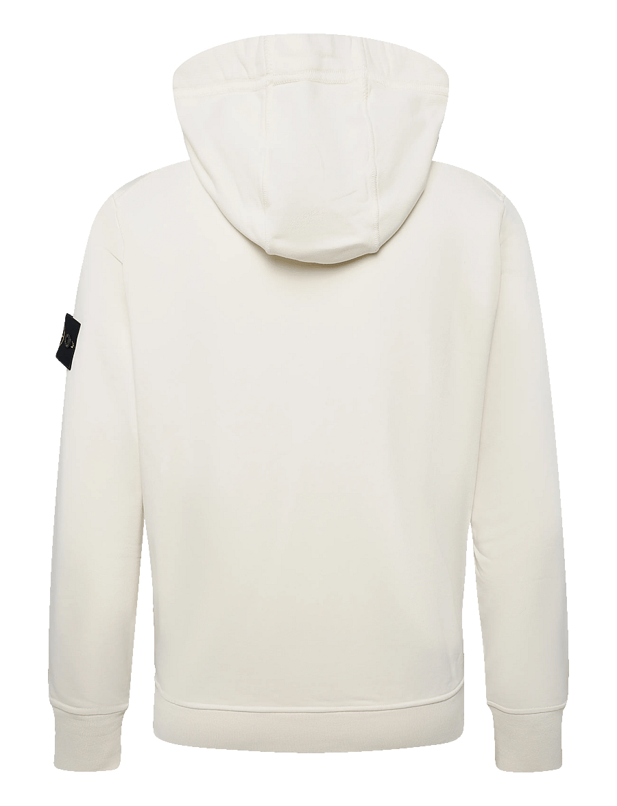 Stone Island - Organic Cotton Fleece Hoodie - teddy sweaters - creme - 1