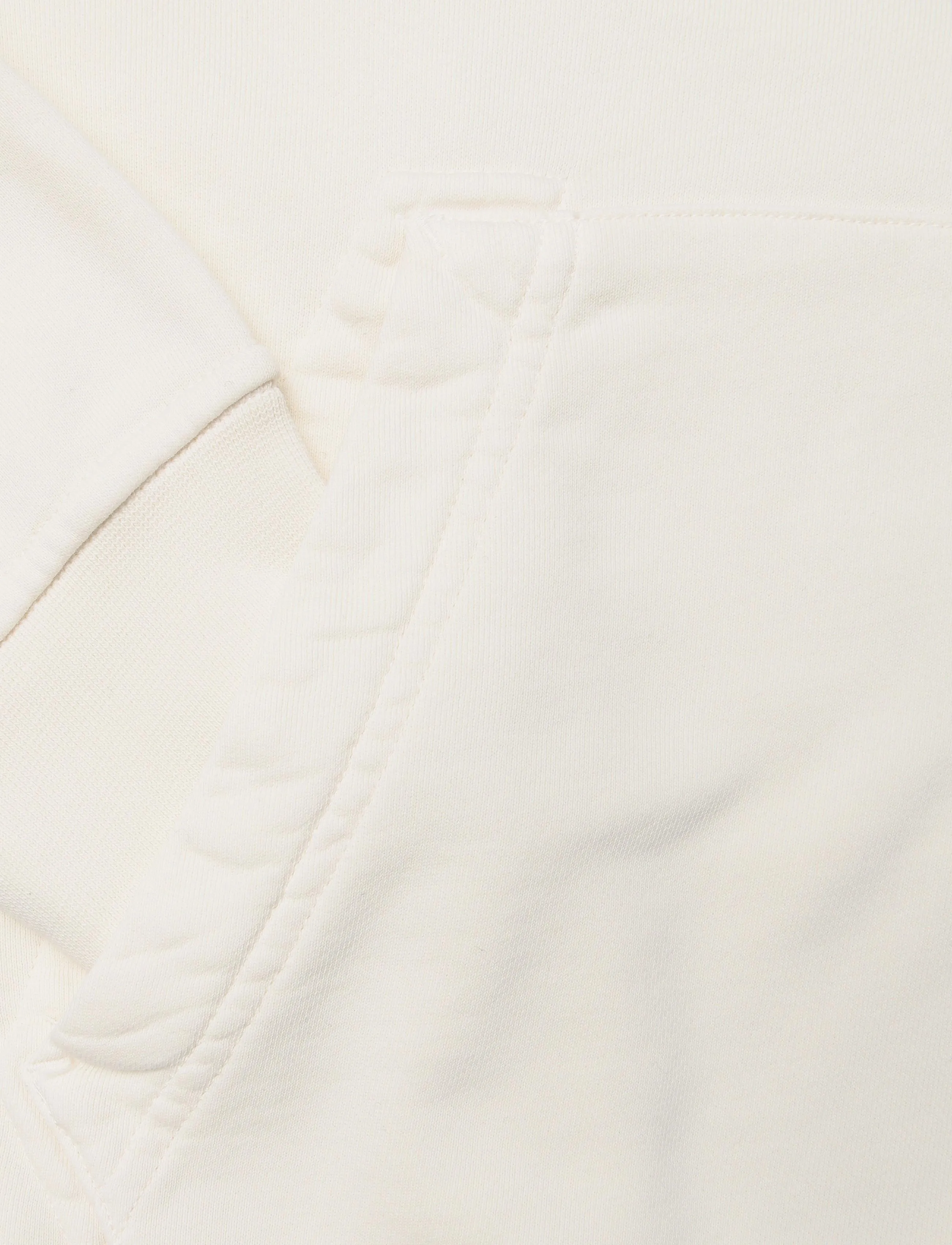 Stone Island - Organic Cotton Fleece Hoodie - teddy sweaters - creme - 3