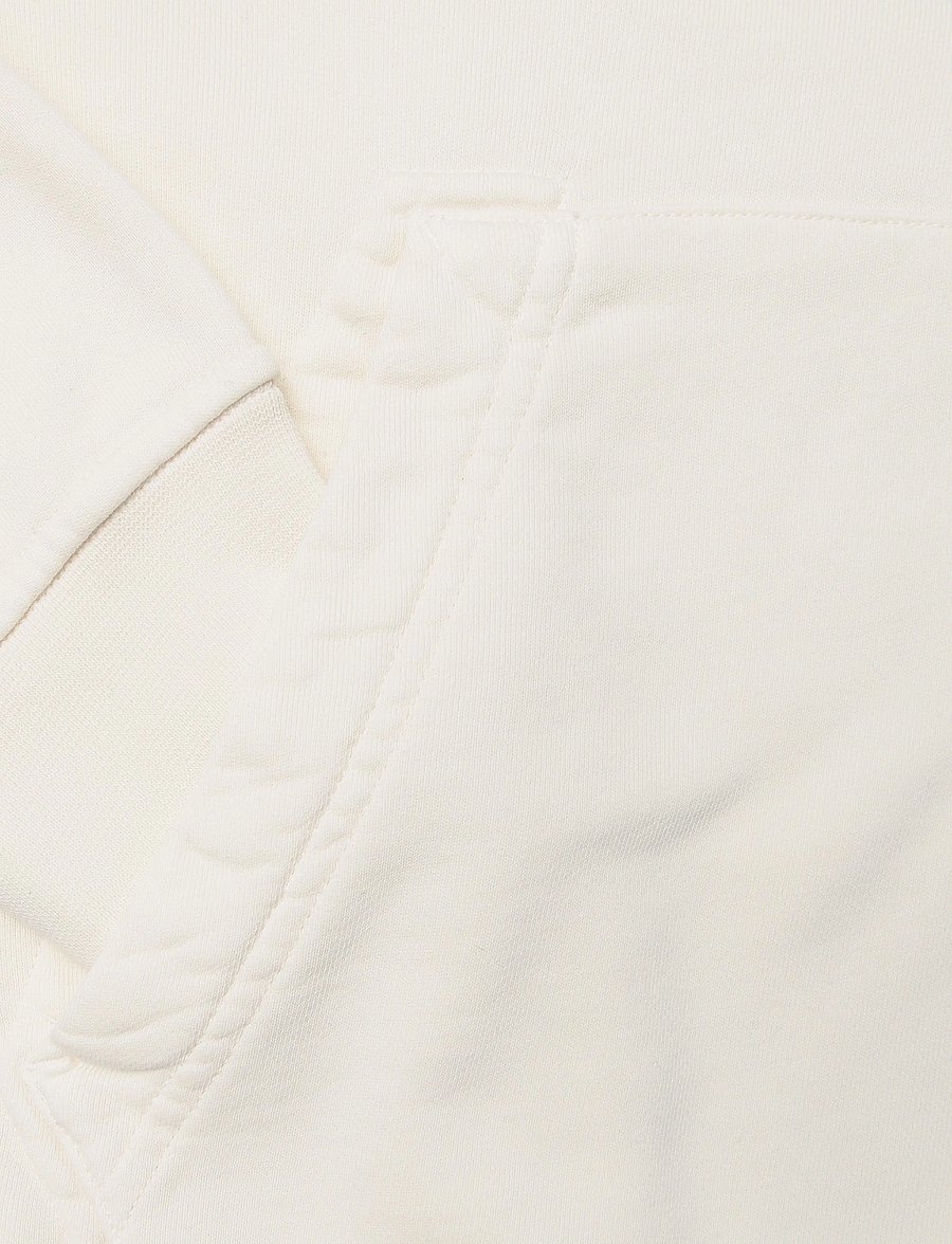Stone Island - Organic Cotton Fleece Hoodie - teddy sweaters - creme - 3