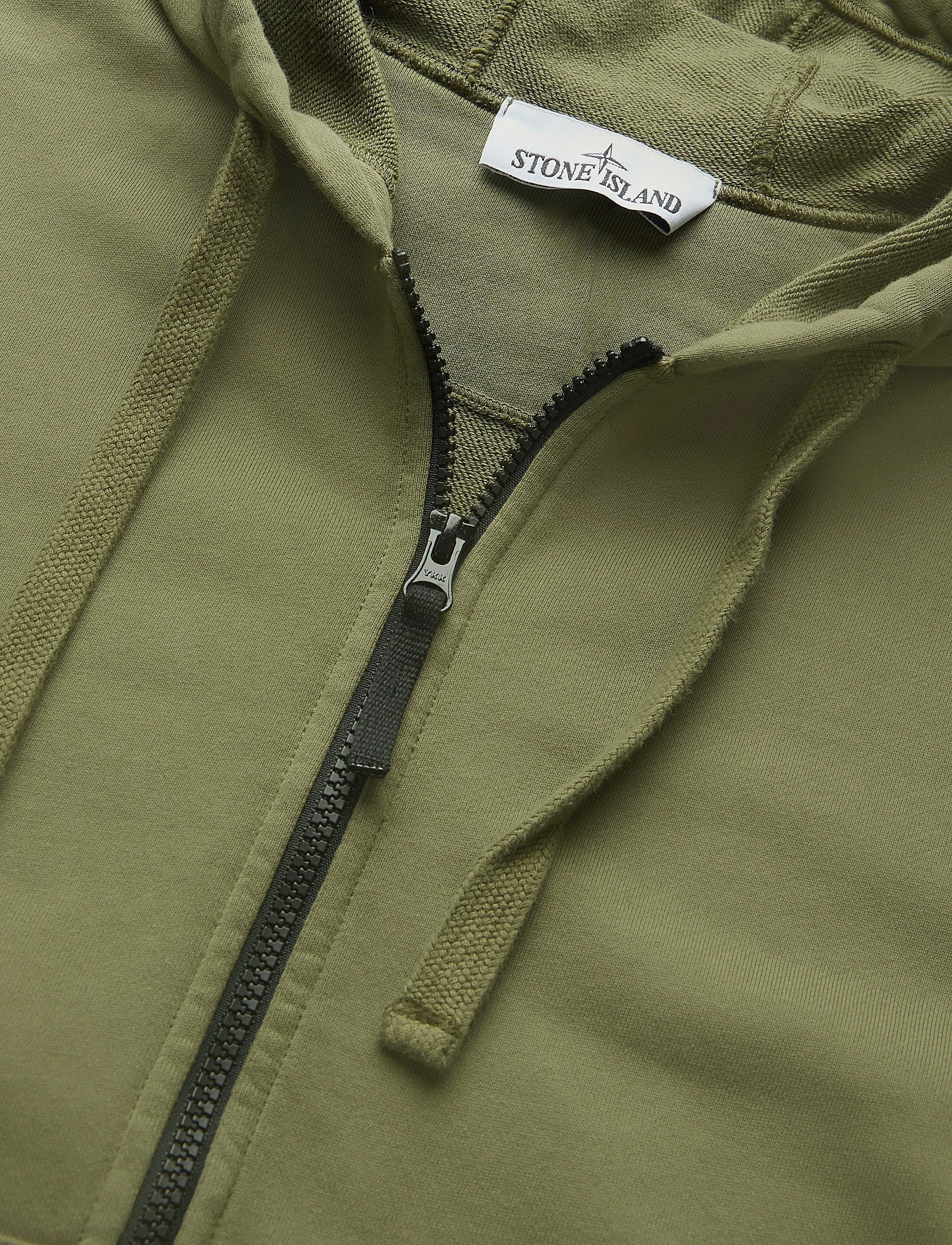 Stone Island - Organic Cotton Fleece Hoodie - teddy sweaters - green - 2