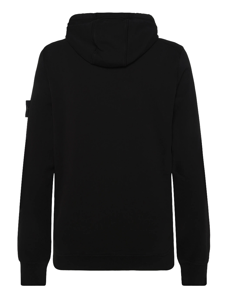 Stone Island - Organic Cotton Hooded Sweatshirt - hoodies - black - 1