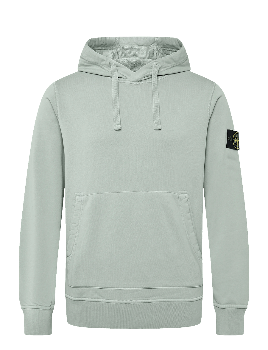Stone Island - Organic Cotton Hooded Sweatshirt - kapuzenpullover - green - 0