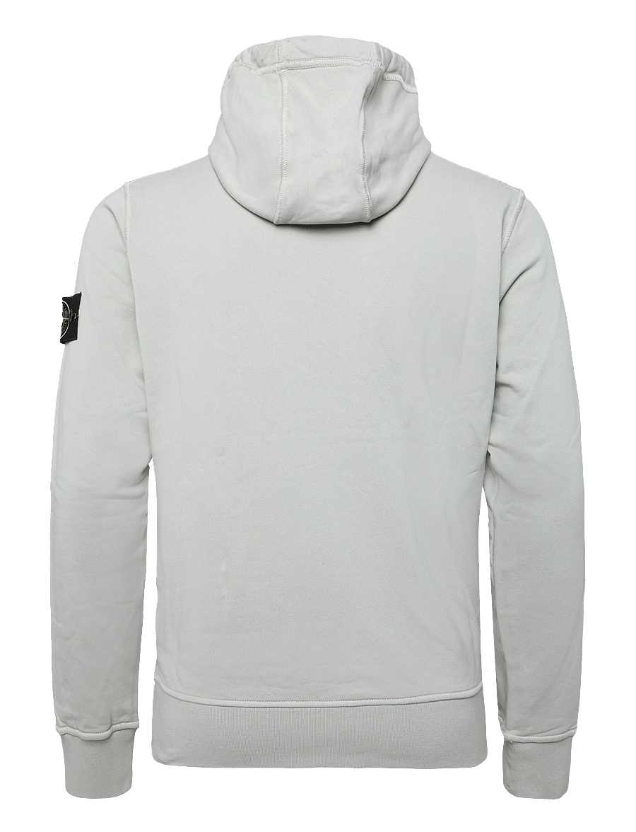 Stone Island - Organic Cotton Hooded Sweatshirt - hoodies - grey - 1