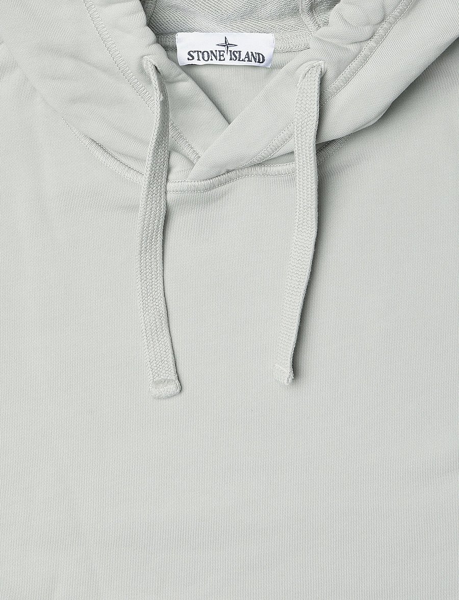 Stone Island - Organic Cotton Hooded Sweatshirt - hoodies - grey - 2
