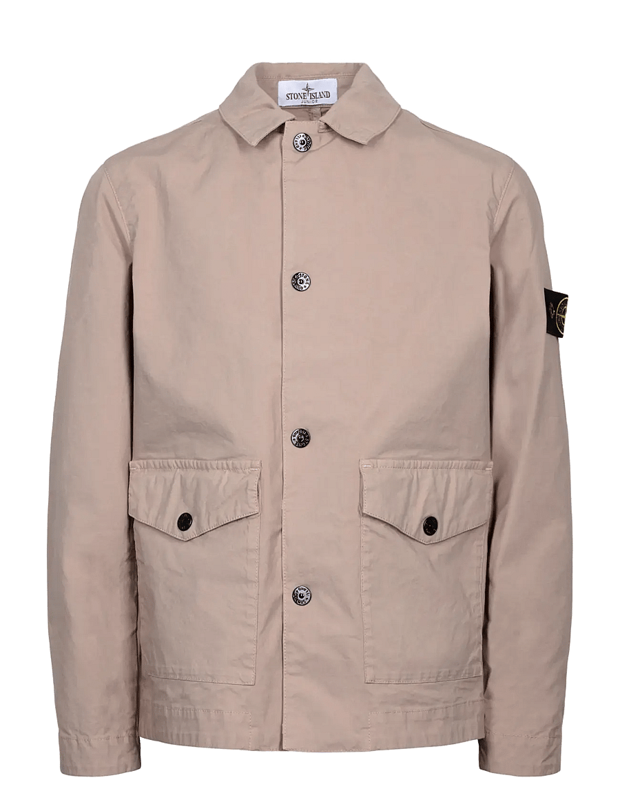 Stone Island - Kids Junior Shirt Jacket - light jackets - beige - 0