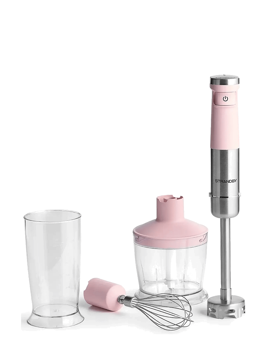 Strandby - STRANDBY CORDLESS HAND BLENDER 4-IN-1 - PINK - kochen - pink - 0