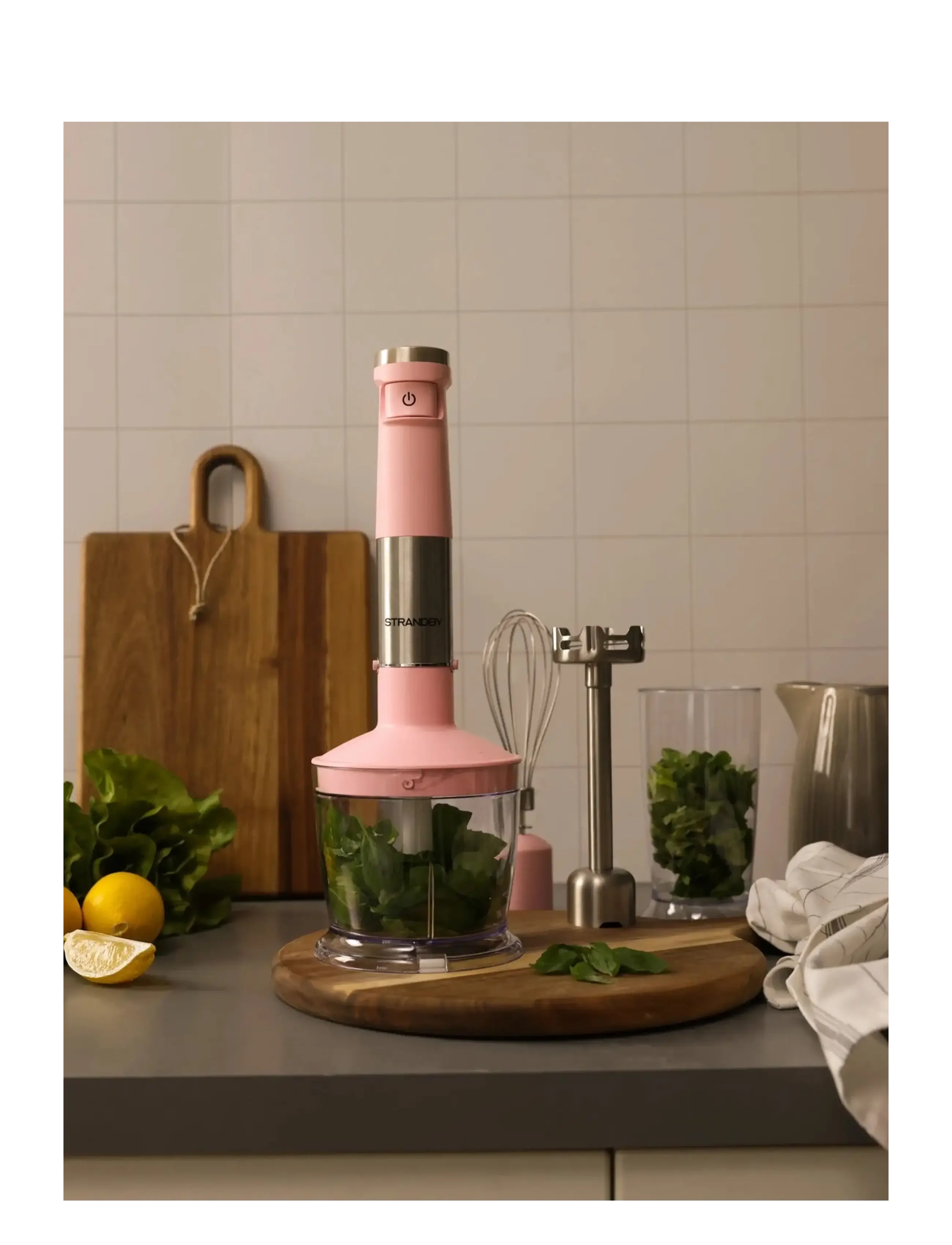 Strandby - STRANDBY CORDLESS HAND BLENDER 4-IN-1 - PINK - kochen - pink - 3