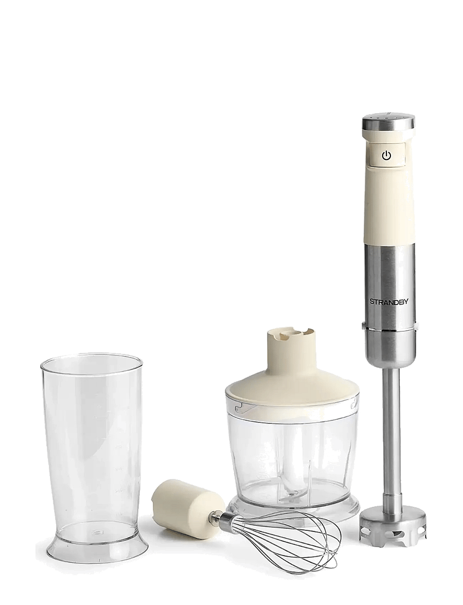 Strandby - STRANDBY CORDLESS HAND BLENDER 4-IN-1 - CREAM WHITE - kochen - cream white - 0