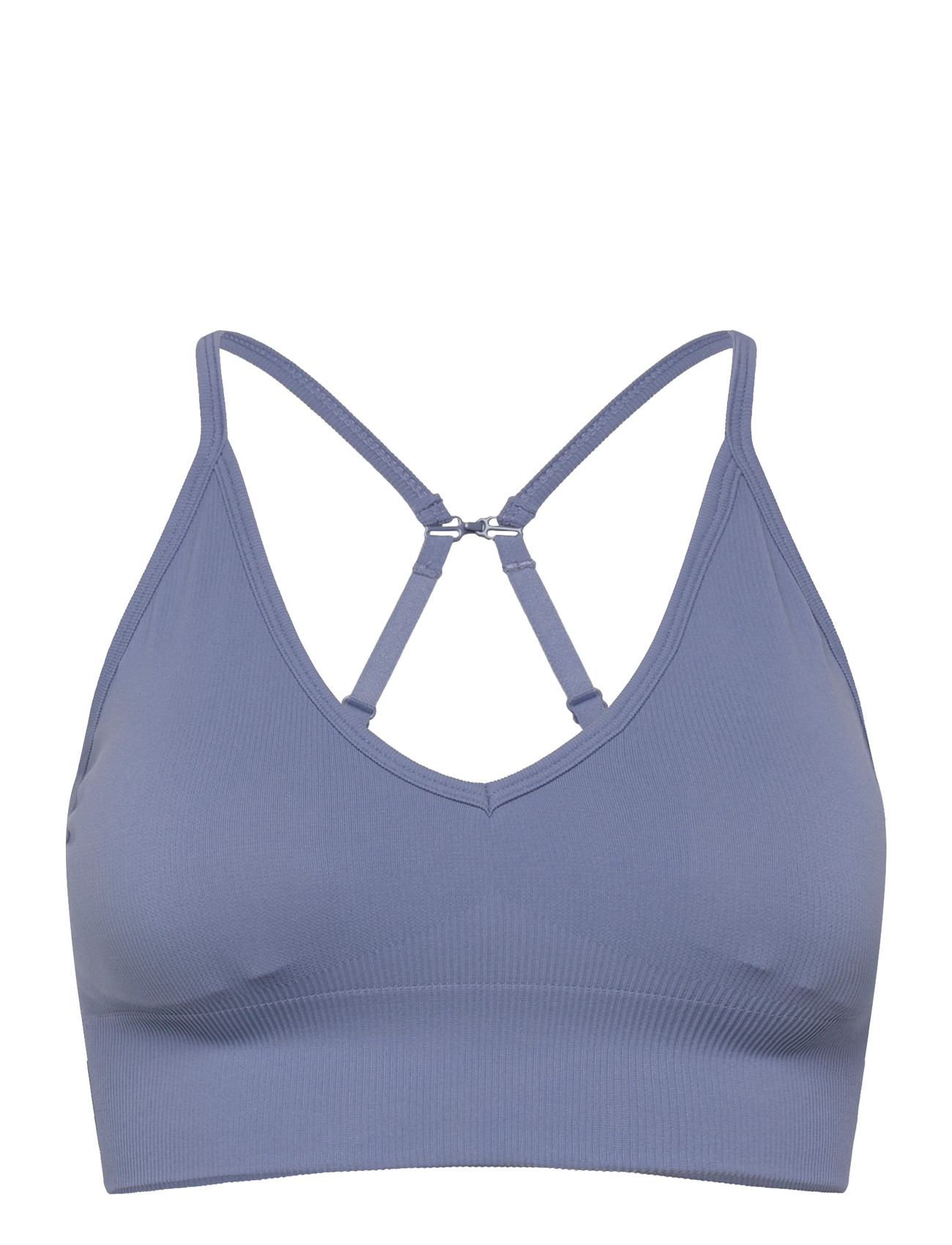 STRONGER Seamless Ribbed Strap Sports Bra - Black - XS 2