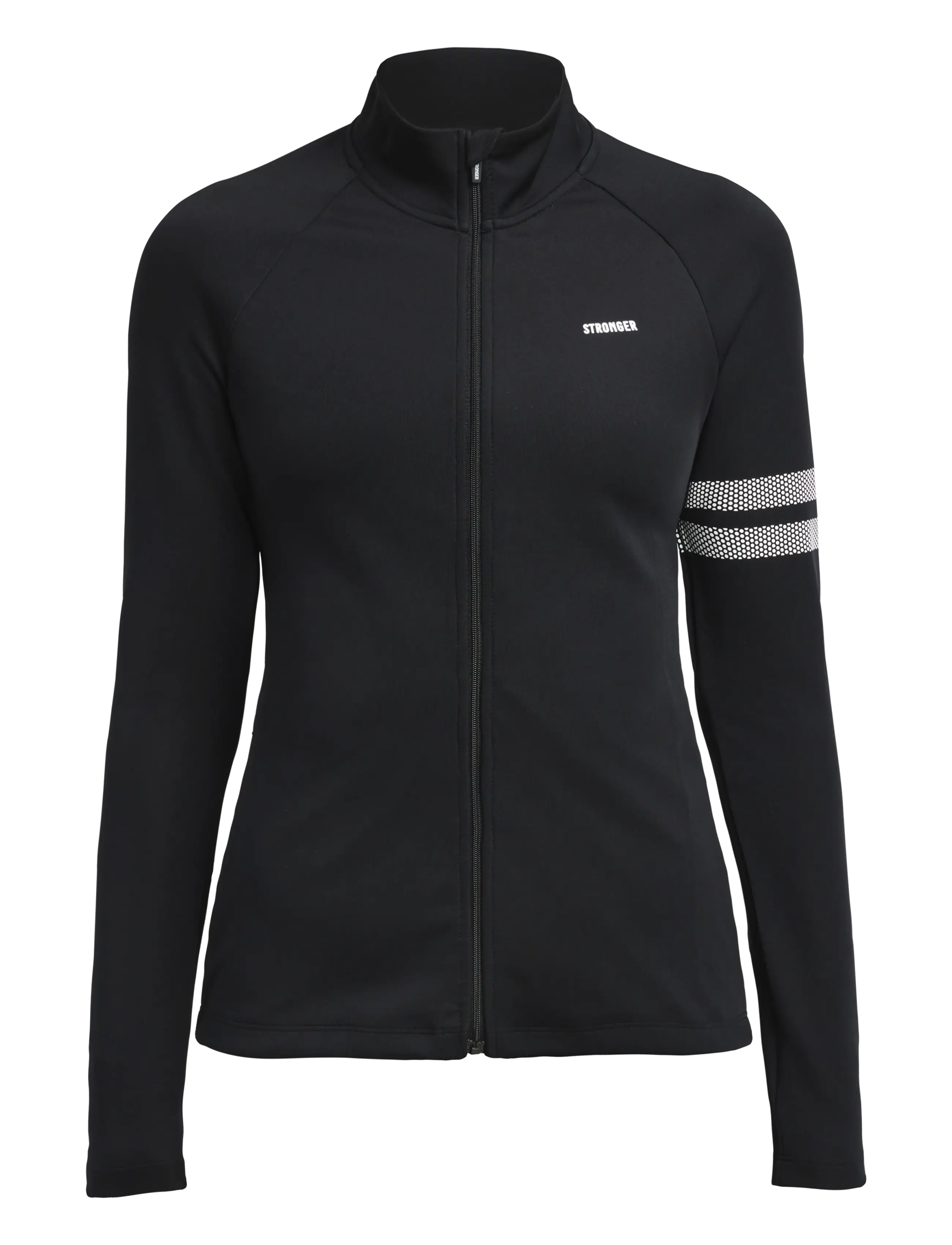 STRONGER Signature Zip Jacke Schwarz - M - Damen